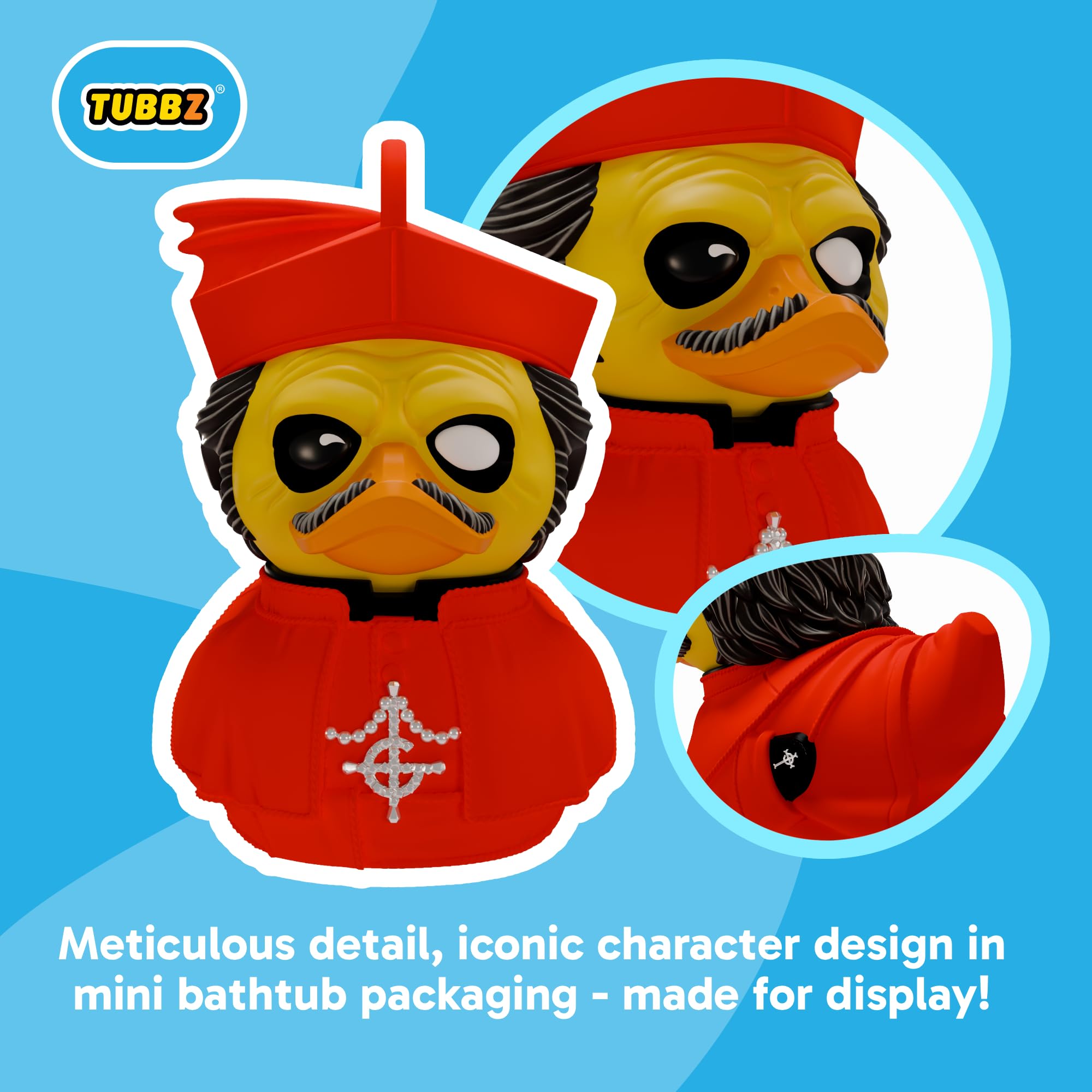 TUBBZ Ghost Cardinal Copia Mini Cosplaying Rubber Duck Figure | 5 cm Tall
