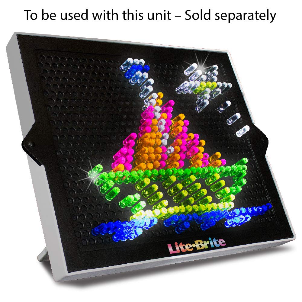 Lite Brite Peg & Template Refill Pack | Light Up Drawing Board with 100 Pegs & 8 Templates 13