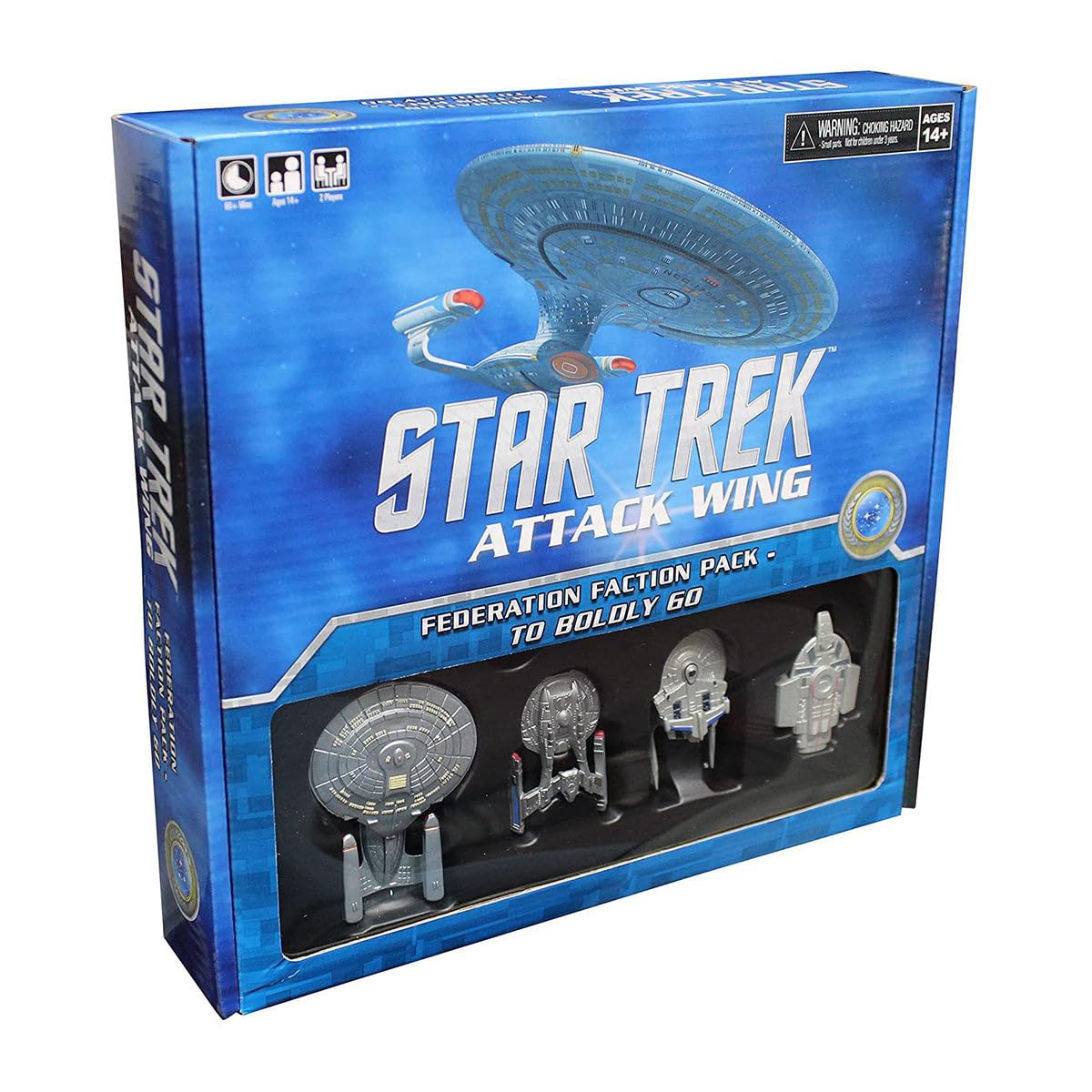 WizKids Star Trek: Attack Wing Federation Faction Pack - To Boldly Go | Miniature Game 1