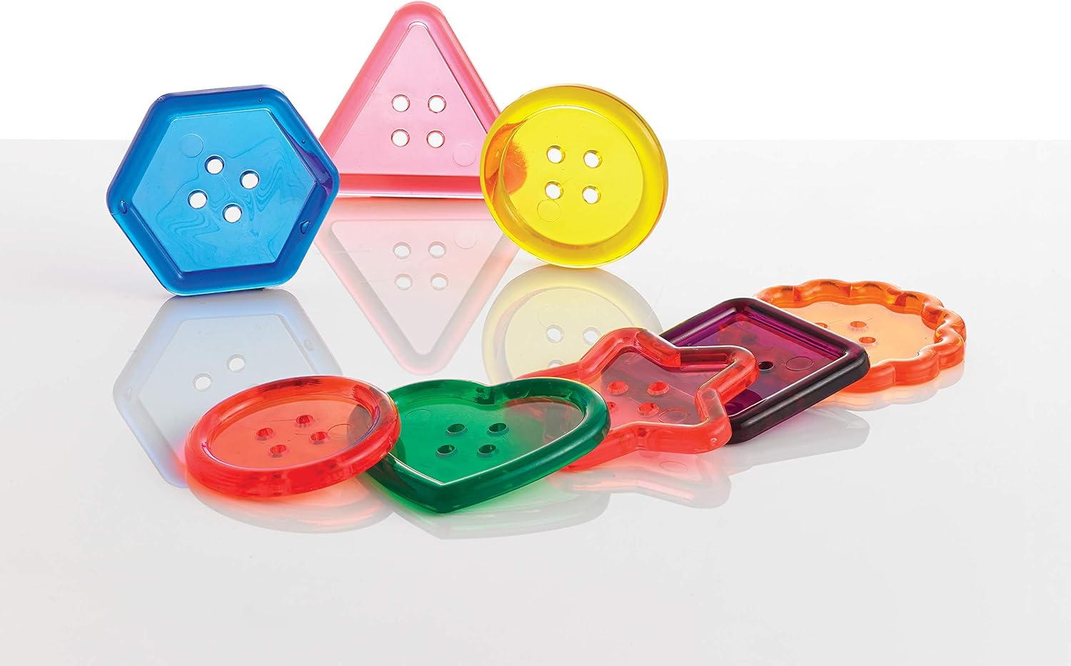 edxeducation Transparent Large Buttons - Light Table Activity Set for Early Learning 2