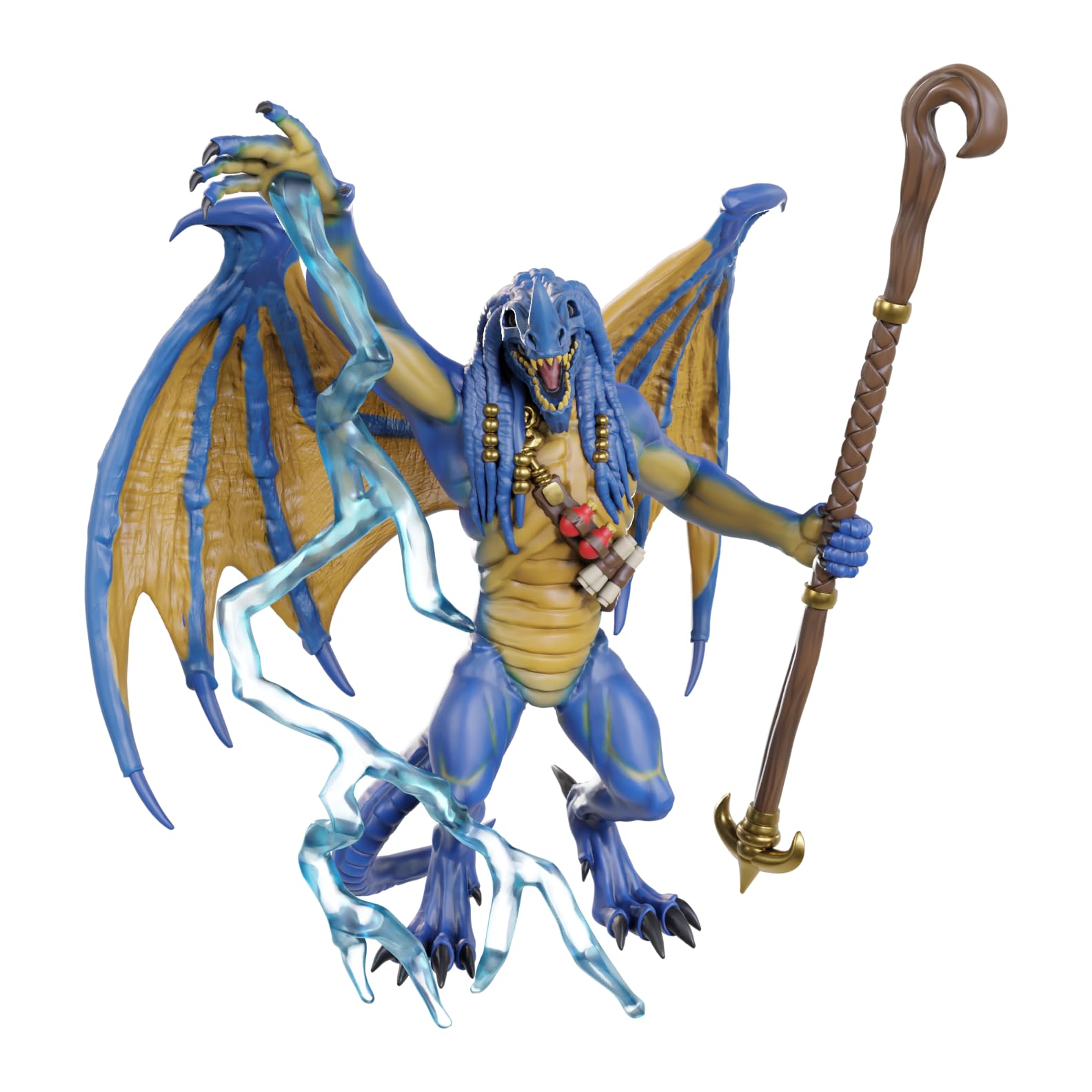 WizKids D&D Nolzur's Marvelous Miniatures - Blue Abishai (Wave 24) | Unpainted Plastic Figure | Adult 2