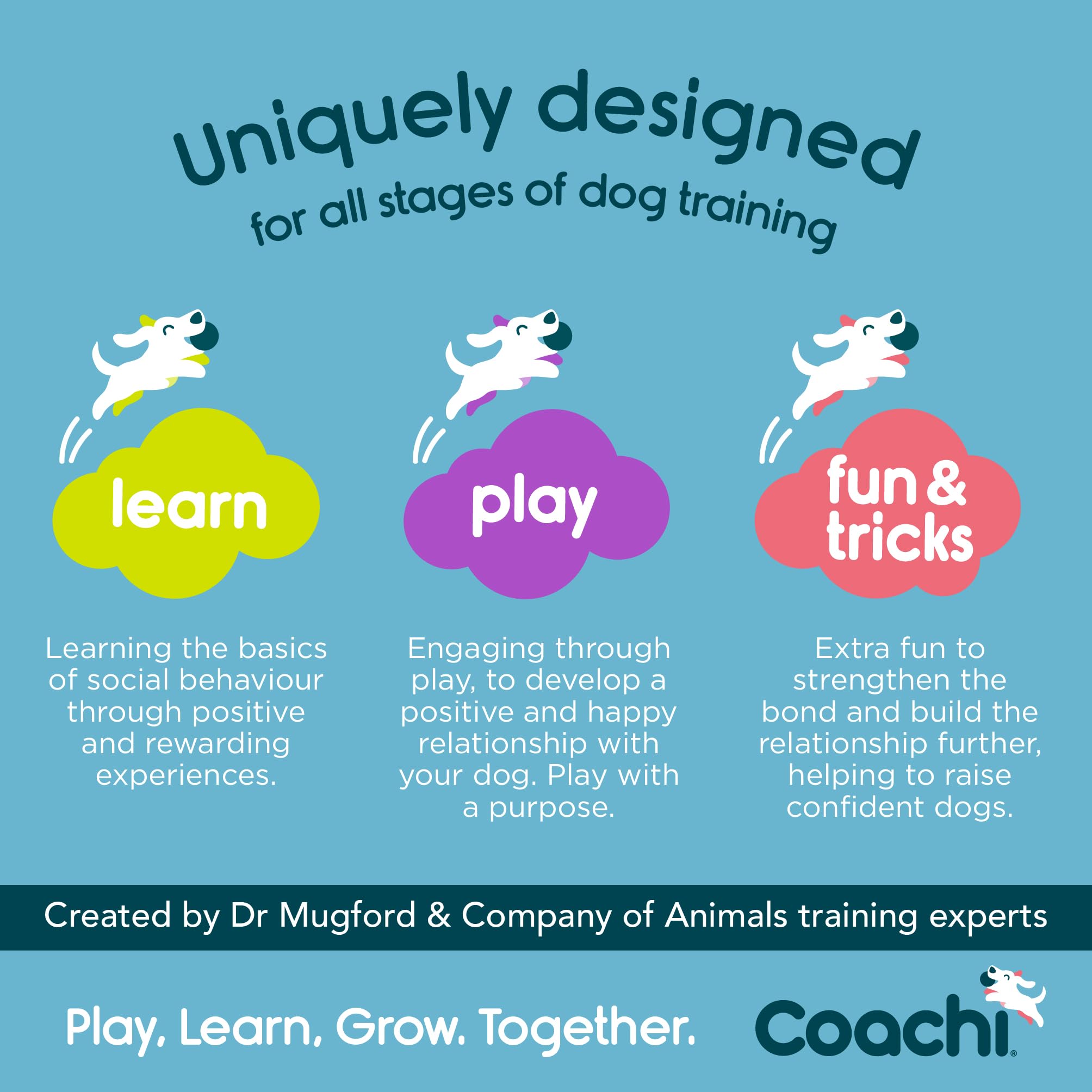 Coachi Whizzclick - 2-in-1 Combined Clicker and Whistle for Dog Training | Navy/Light Blue 5
