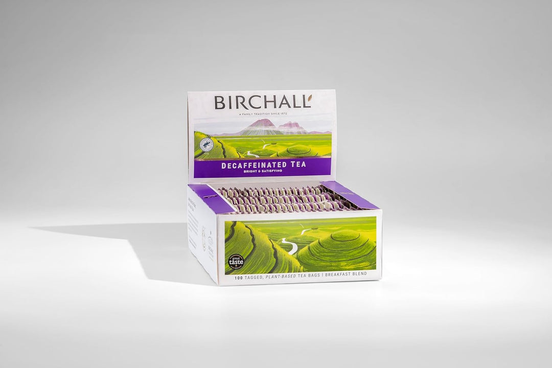 Birchall Decaffeinated Breakfast Tea Bags, Caffeine Free Black Tea from East Africa