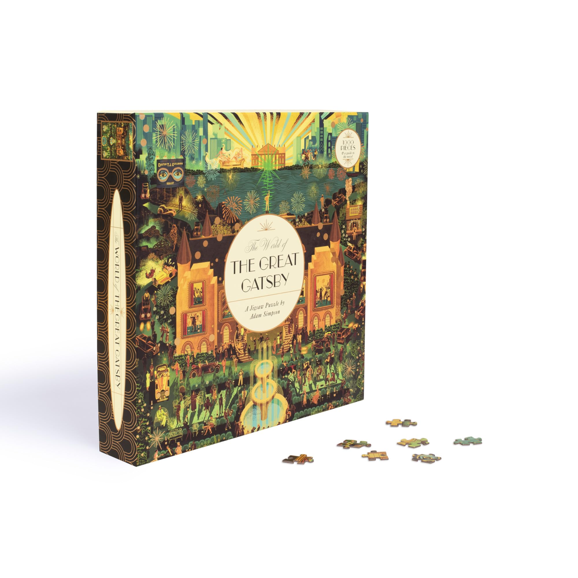 Laurence King The World of the Great Gatsby Puzzle - 1000 Pieces | 68x48.5 cm | Cardstock 3