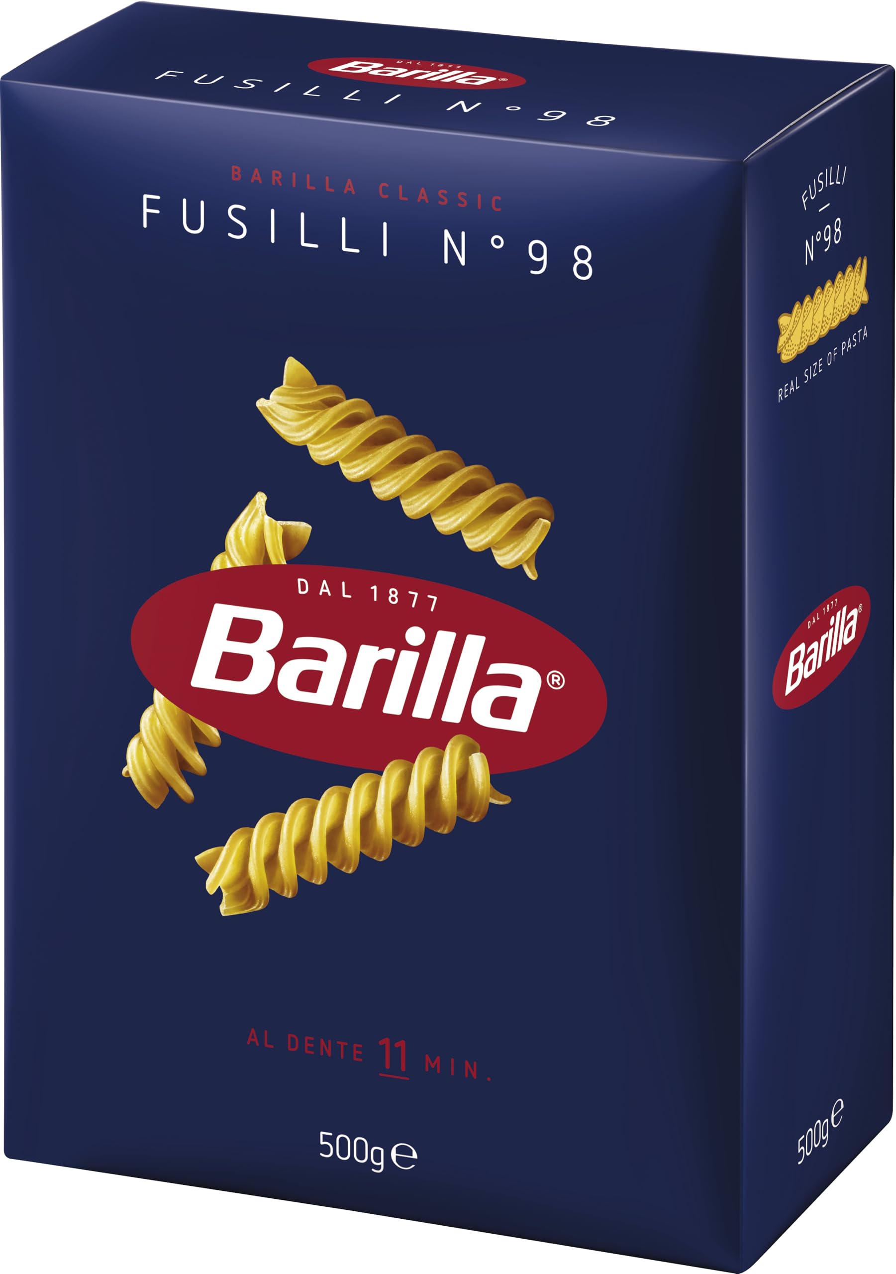 Barilla Fusilli Pasta - Authentic Italian Durum Wheat Semolina | 500g Pack 2