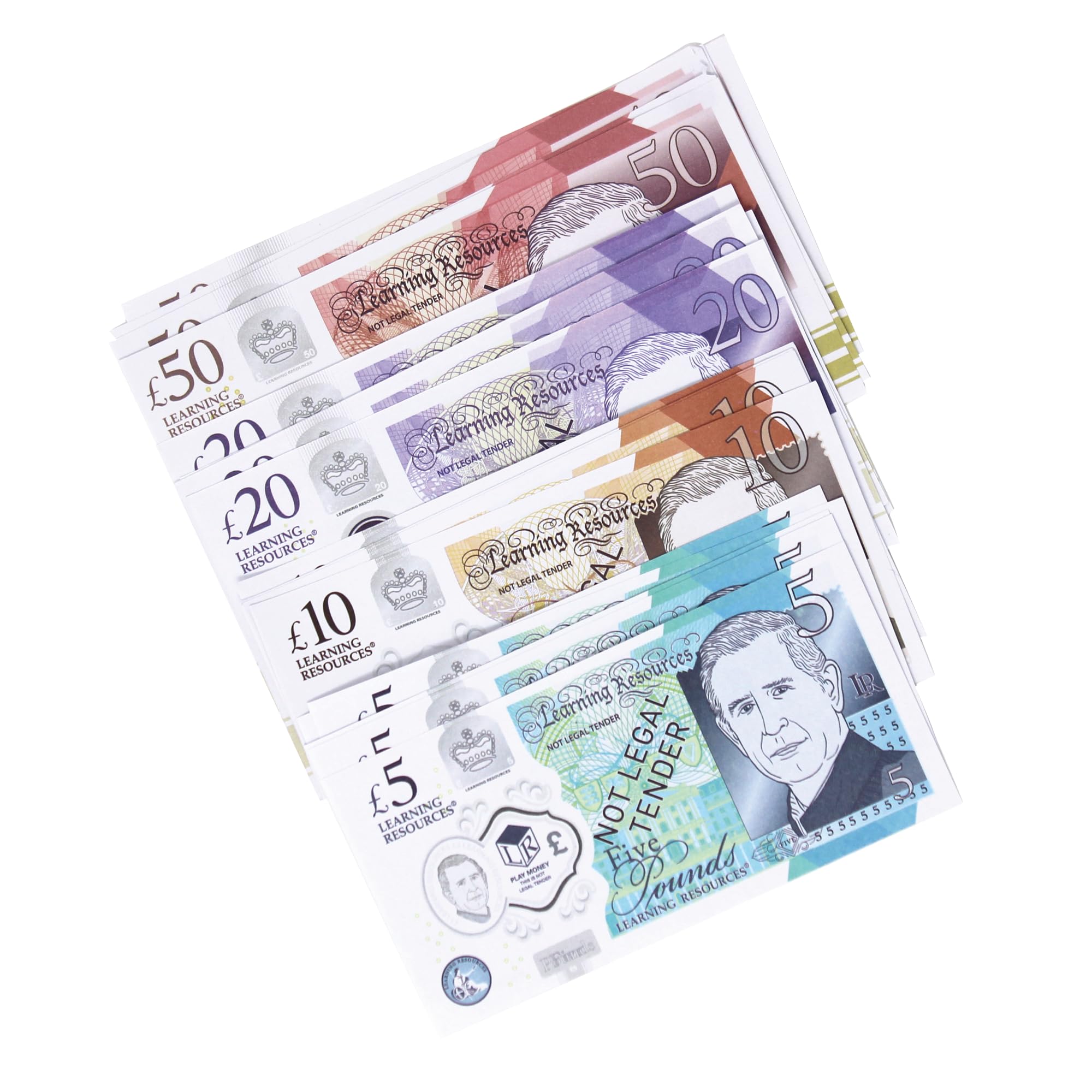 Learning Resources Play Money UK Assortment - Realistic Coins & Notes | Ages 3+ 3