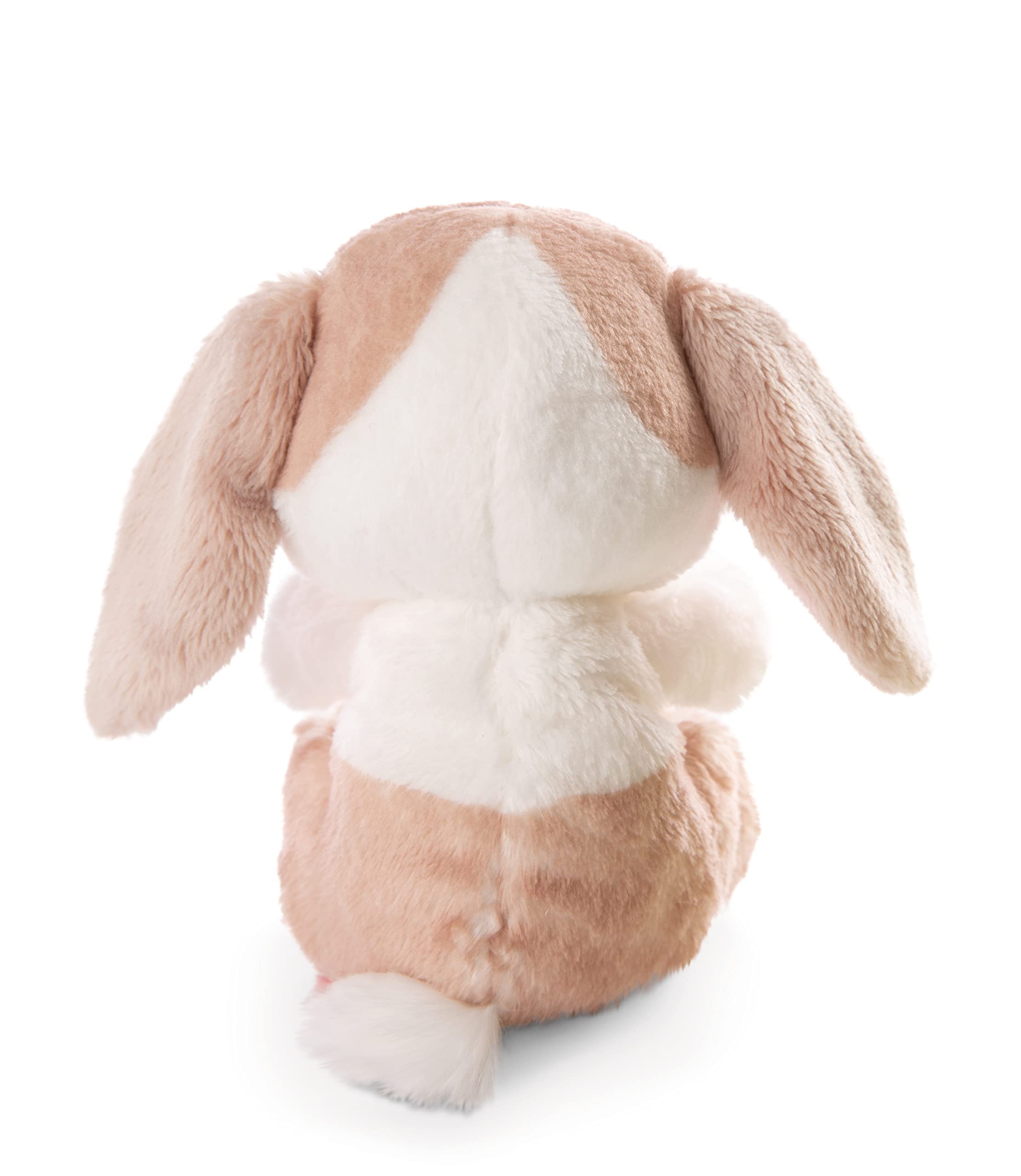 NICI Sleeping Pets Bunny Cappuccino in Green Basket - Plush Stuffed Animal 12cm 5