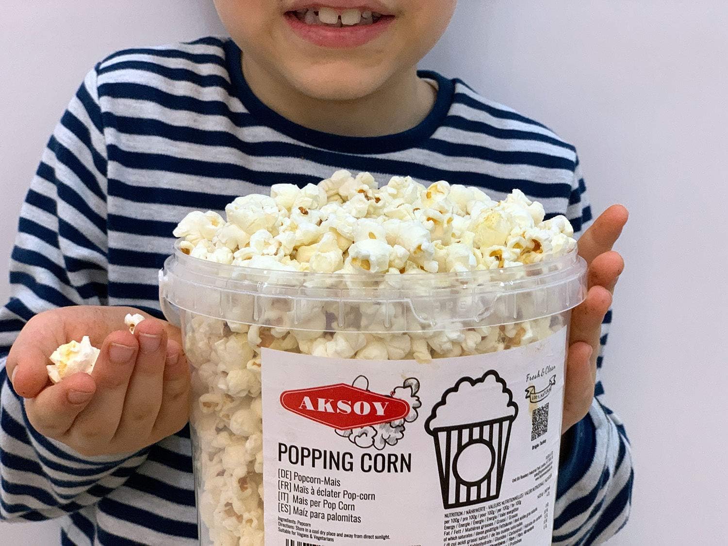 AKSOY Popping Corn Kernels - 1KG | Non-GMO White Kernels for Stovetop or Popper 3