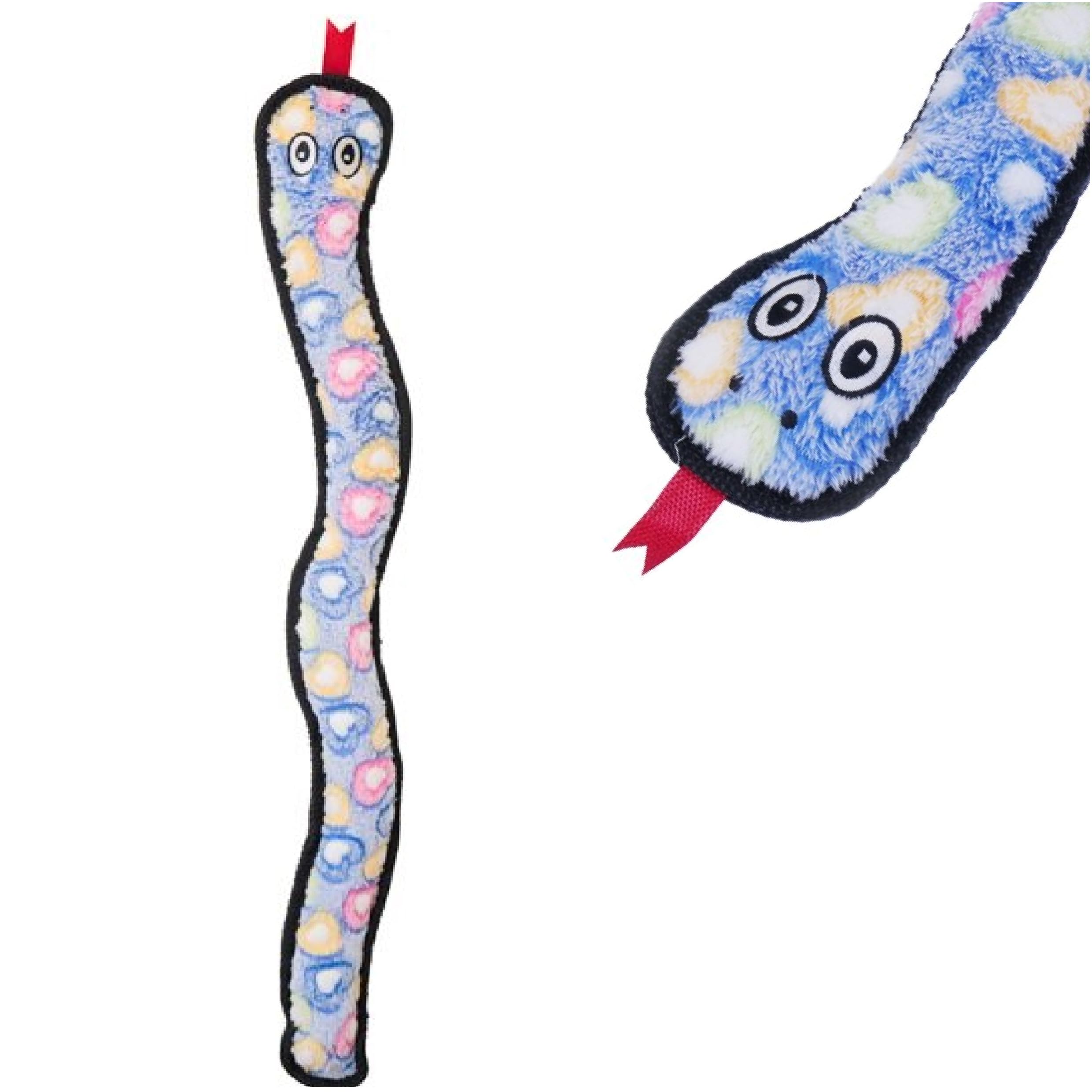Rosewood Luxury Rope and Squeak Snake Plush Dog Toy | 69 cm Long | Durable for Tug & Chew 1