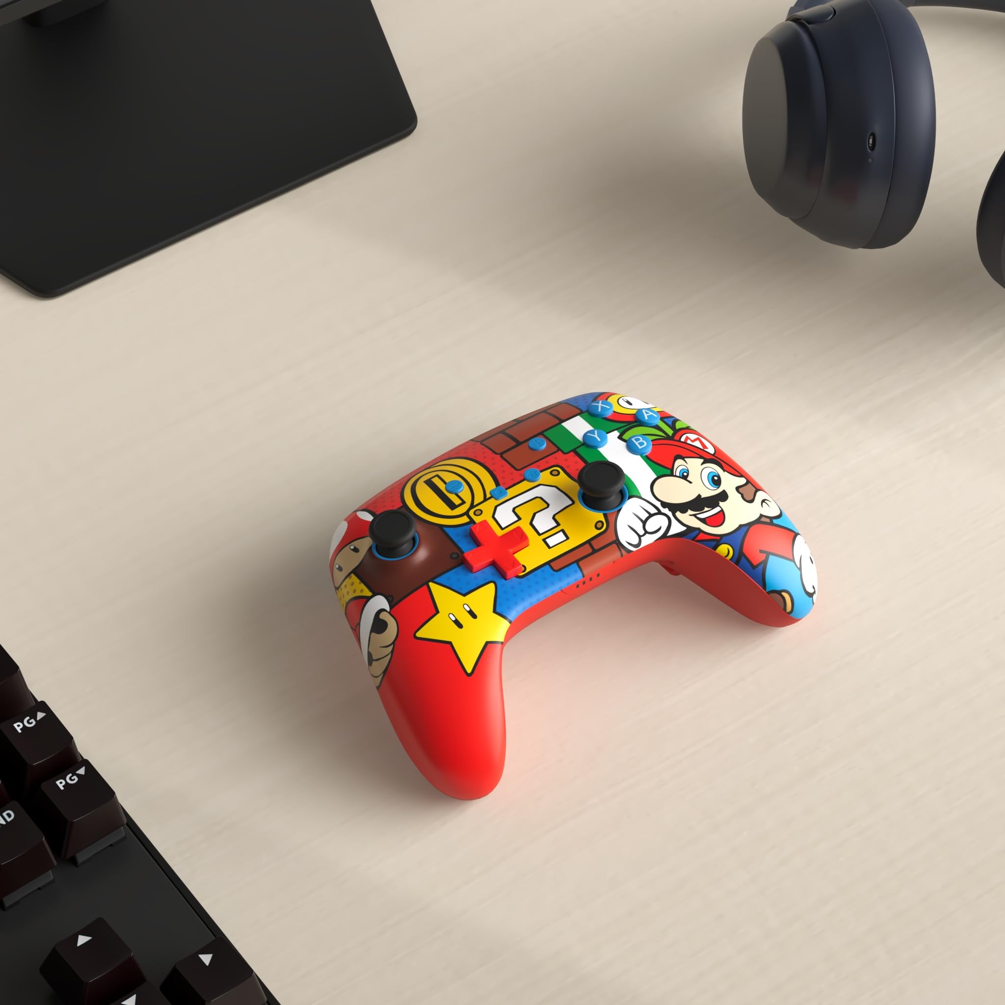PowerA Enhanced Wireless Gamepad for Nintendo Switch - Mario Pop Design 7