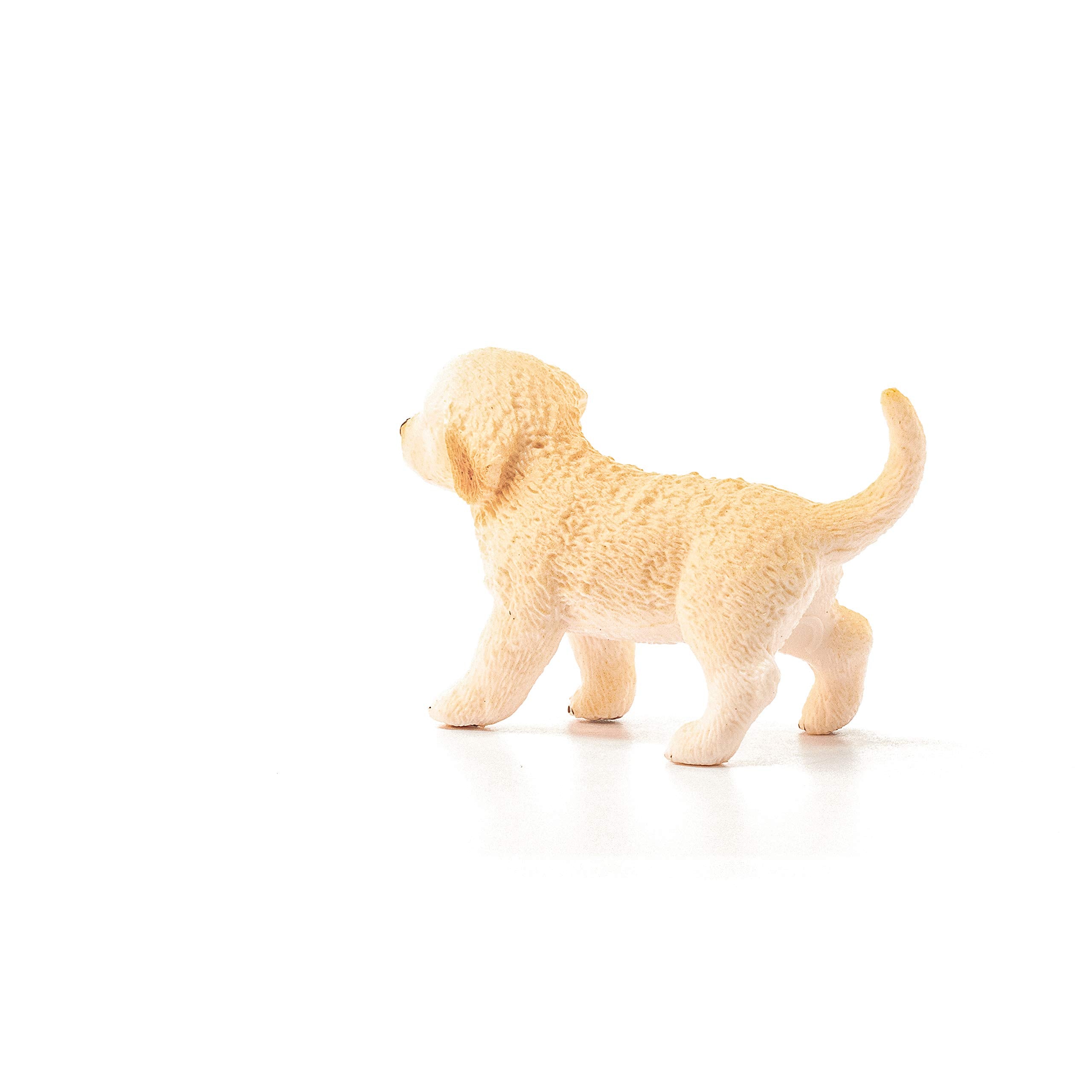 Schleich 16396 Golden Retriever Puppy Figurine - Individually Hand-Painted, Lifelike Farm World Toy for Kids 8