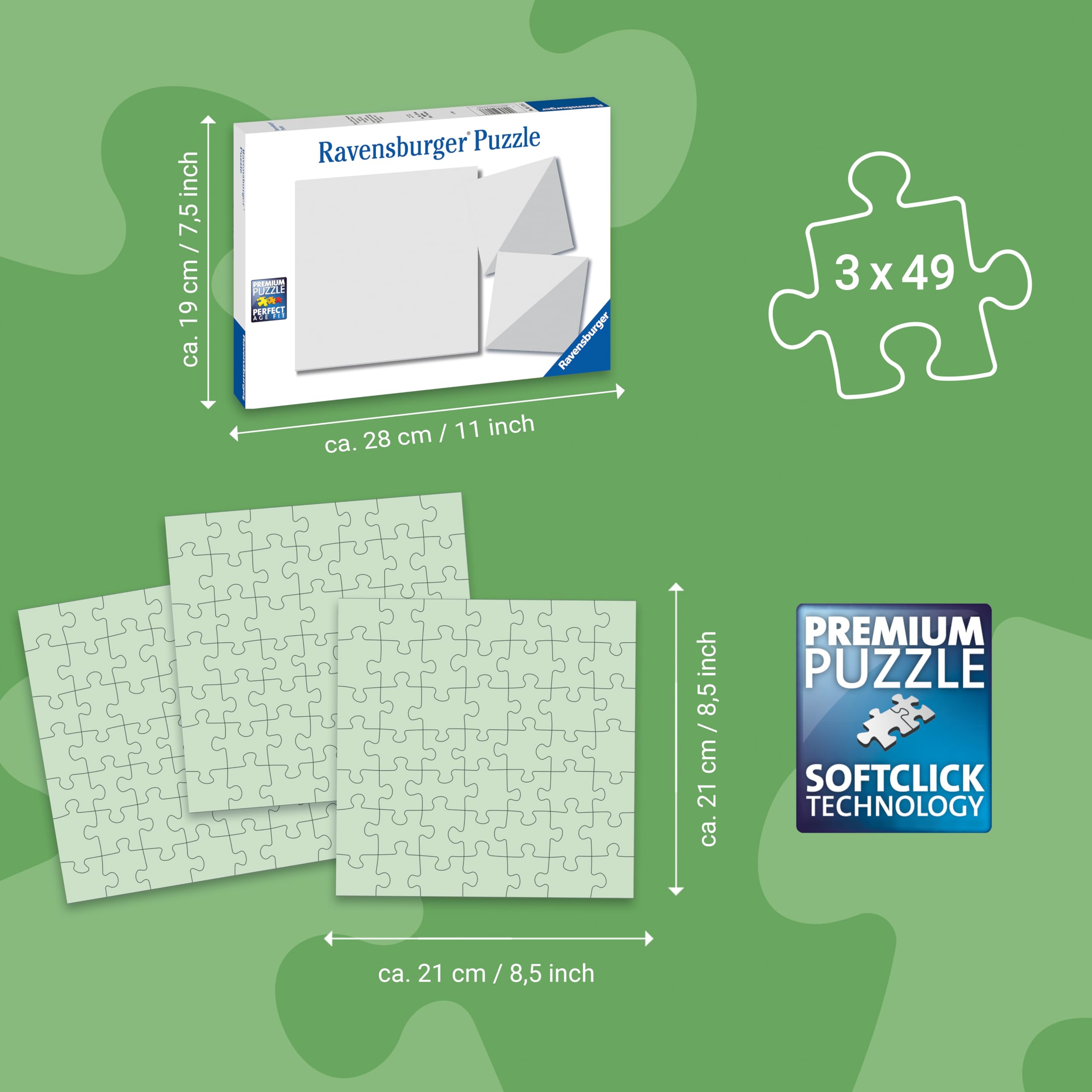 Ravensburger Underwater Sealife Adventure Jigsaw Puzzles - 3 x 49 Pieces | Ages 5+ | FSC Certified 5