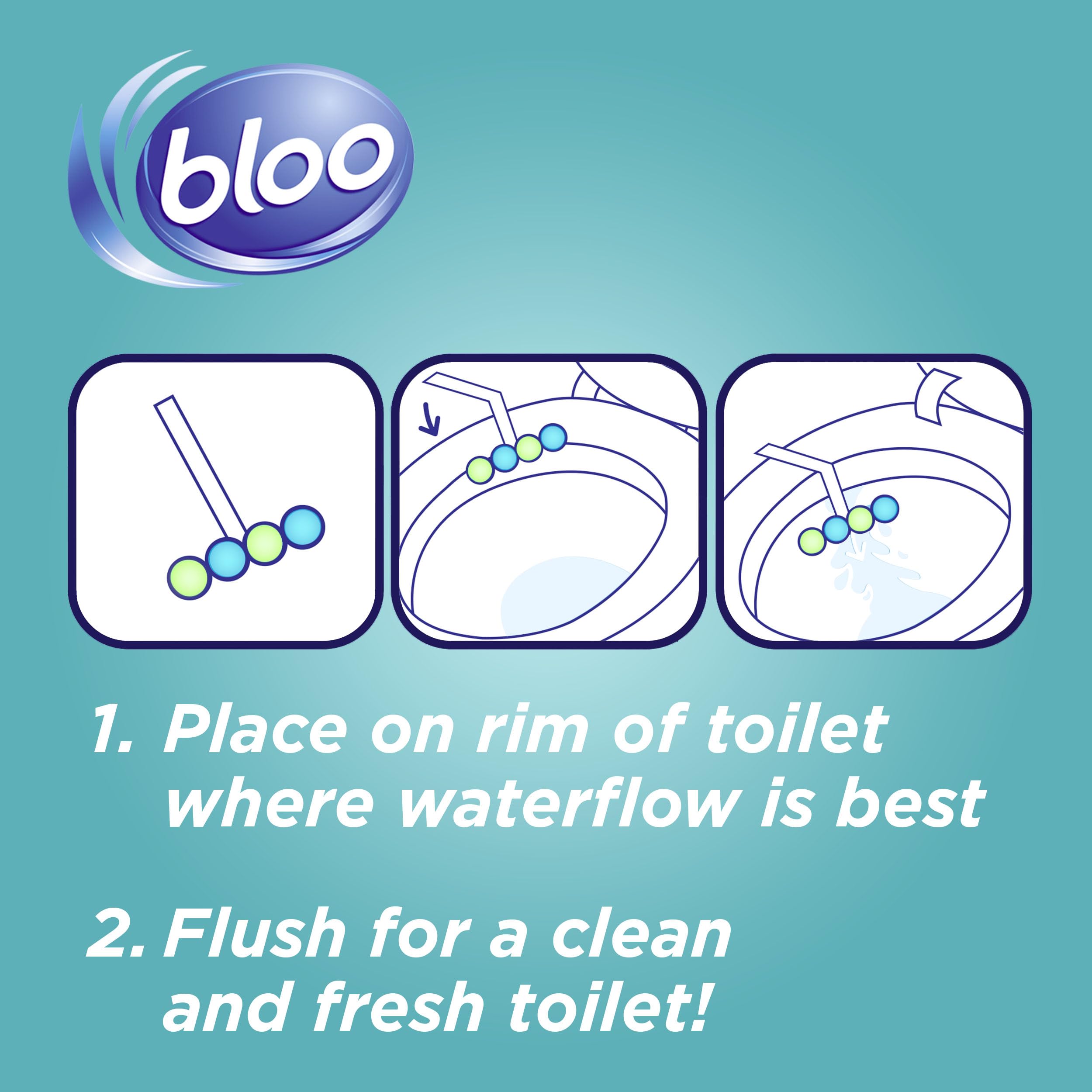 Bloo - Cuban Coconut Toilet Rim Block (50g) for Long-Lasting Freshness & Cleanliness 2