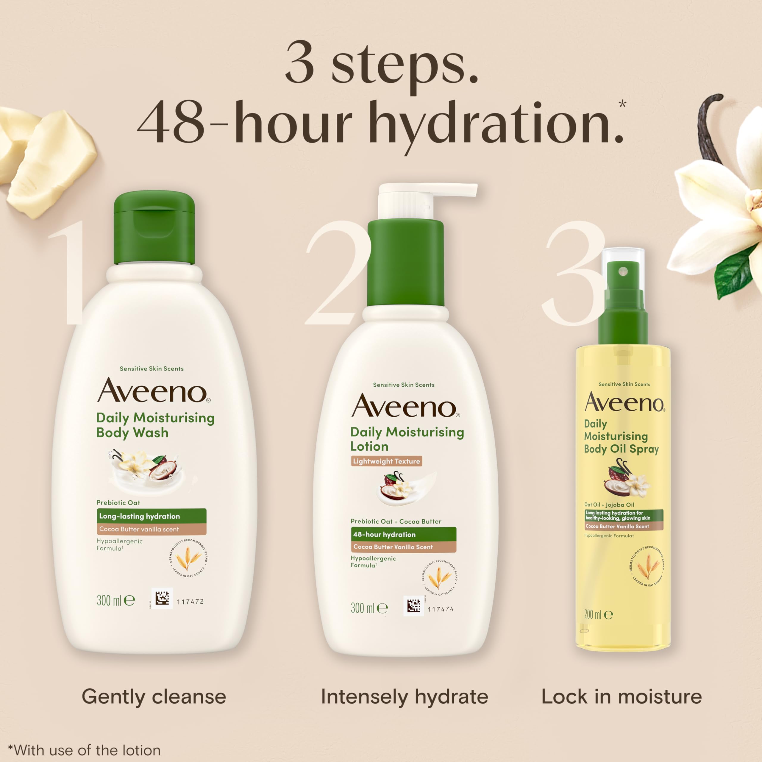 Aveeno Daily Moisturizing Cocoa Butter Lotion - Lightweight Texture, 300 ml 7