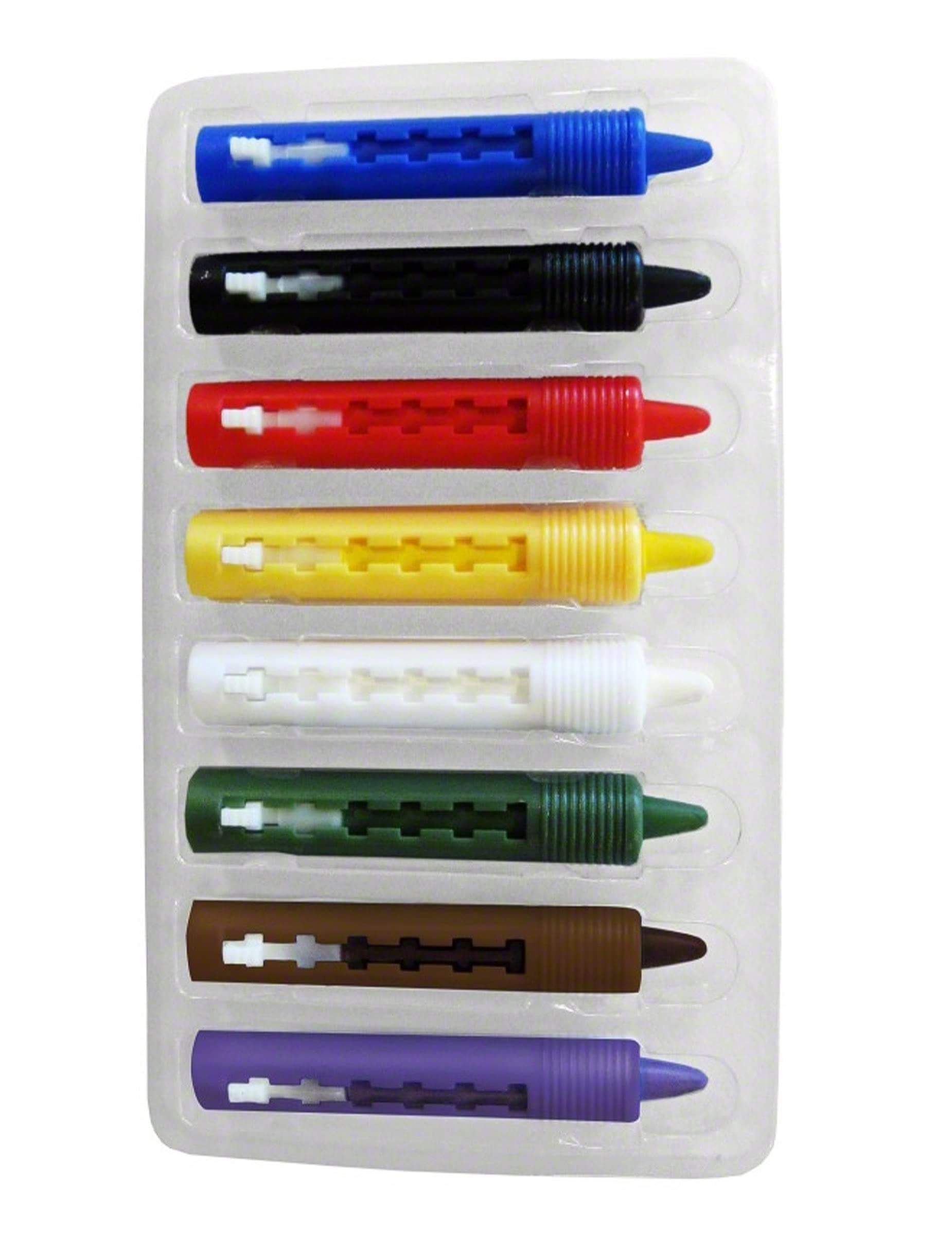 Smiffys Make-Up FX Retractable Face/Body Crayon Sticks - 8 Color Grease Makeup for Fancy Dress & Cosmetics