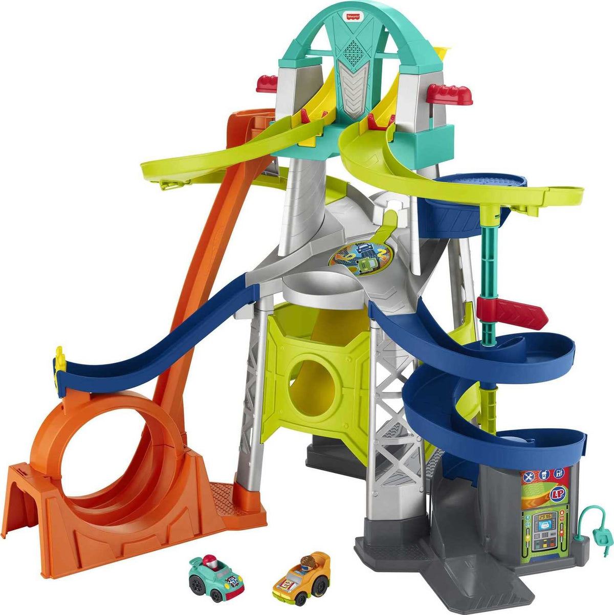 Pista de aterrizaje y bucle de lanzamiento de Little People de Fisher-Price