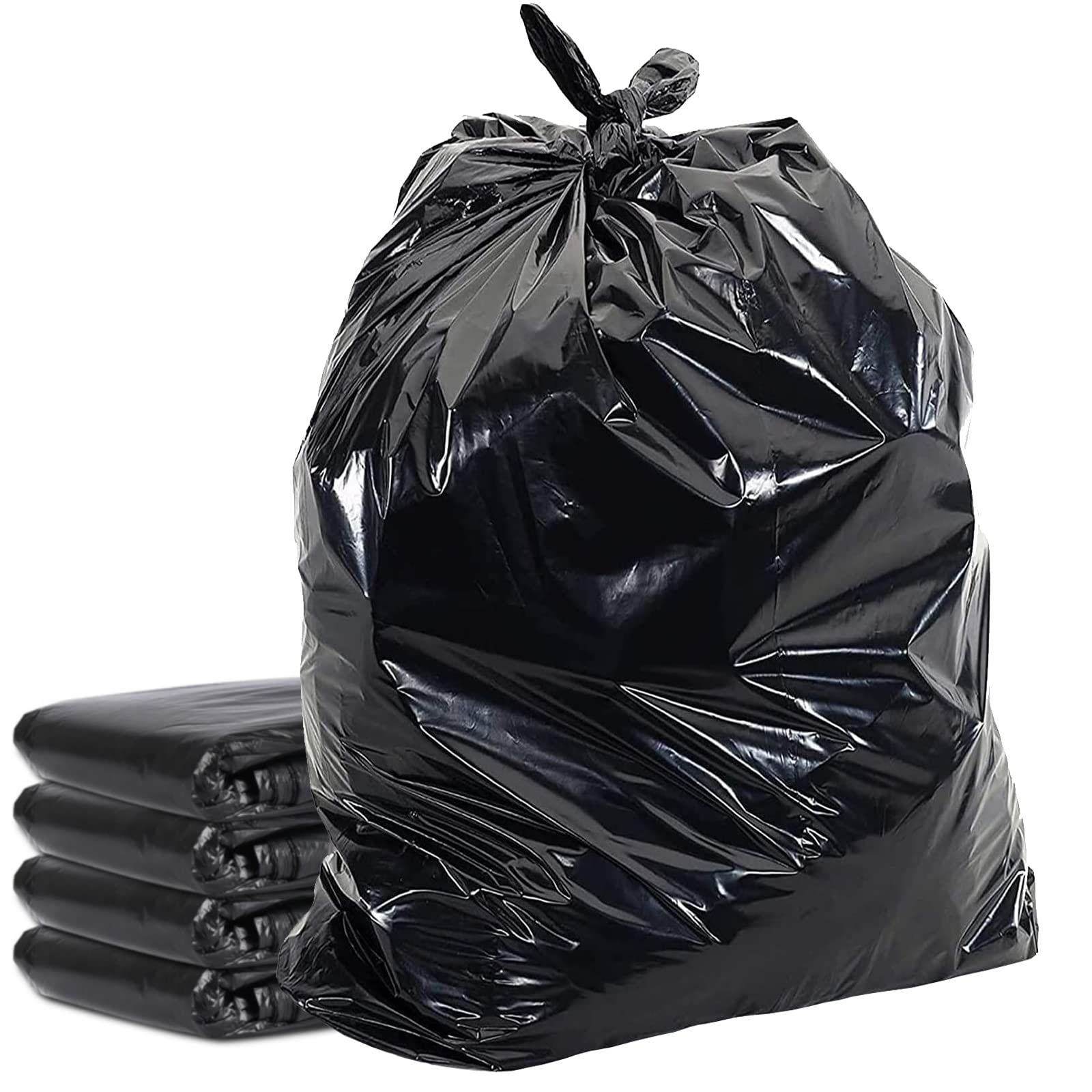 HomeSmith Extra Large & Extra Heavy Duty Refuse Sacks - 120L Capacity, 50 Count, Black 1