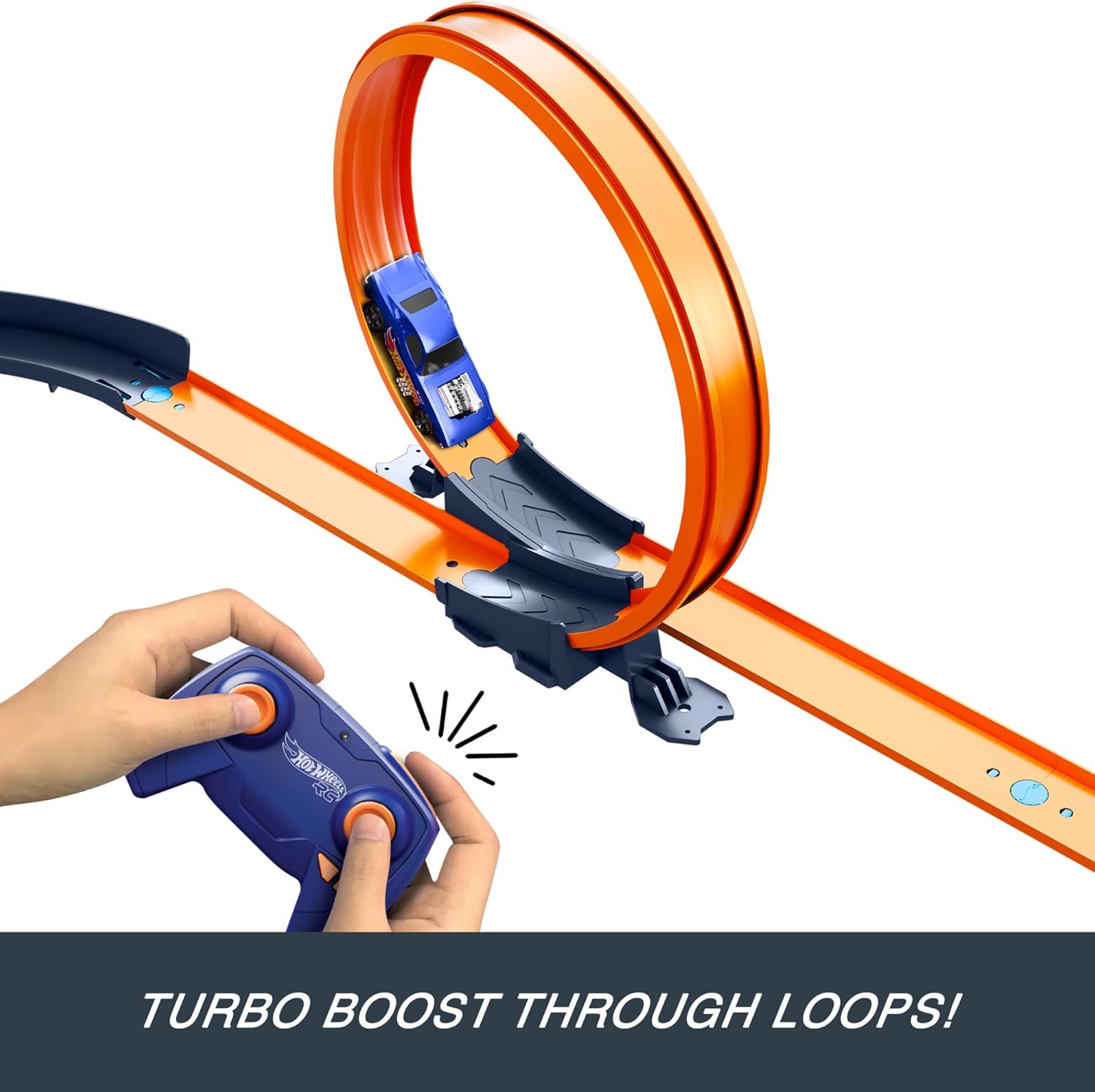 Hot Wheels RC Speed Challenge Track Set - 30+ Piece Remote-Controlled Racing Playset for Kids 5+ 6