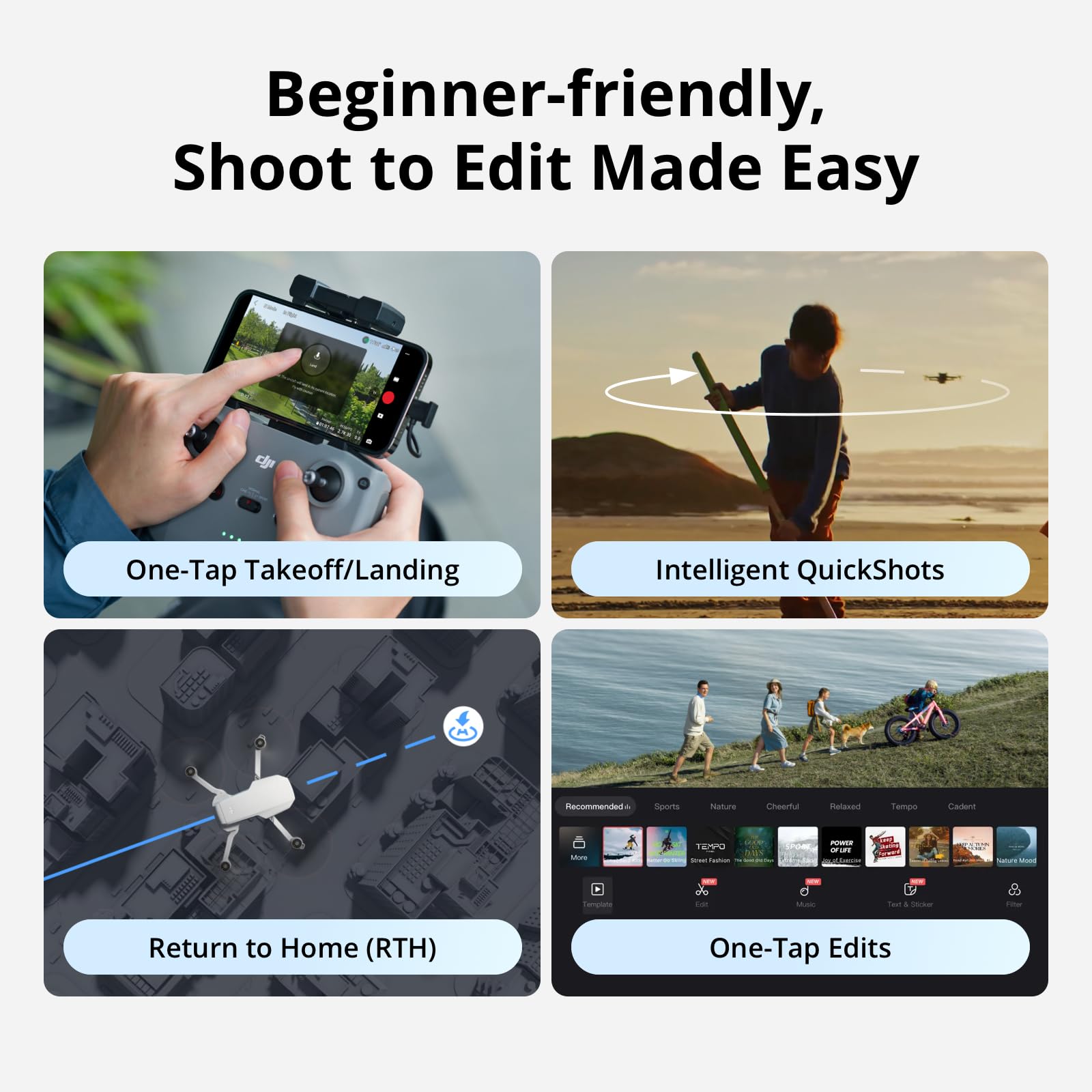 DJI Mini 4K Drone with 4K Camera, 3-Axis Gimbal, Under 249g, 10km HD Transmission - 4K 8