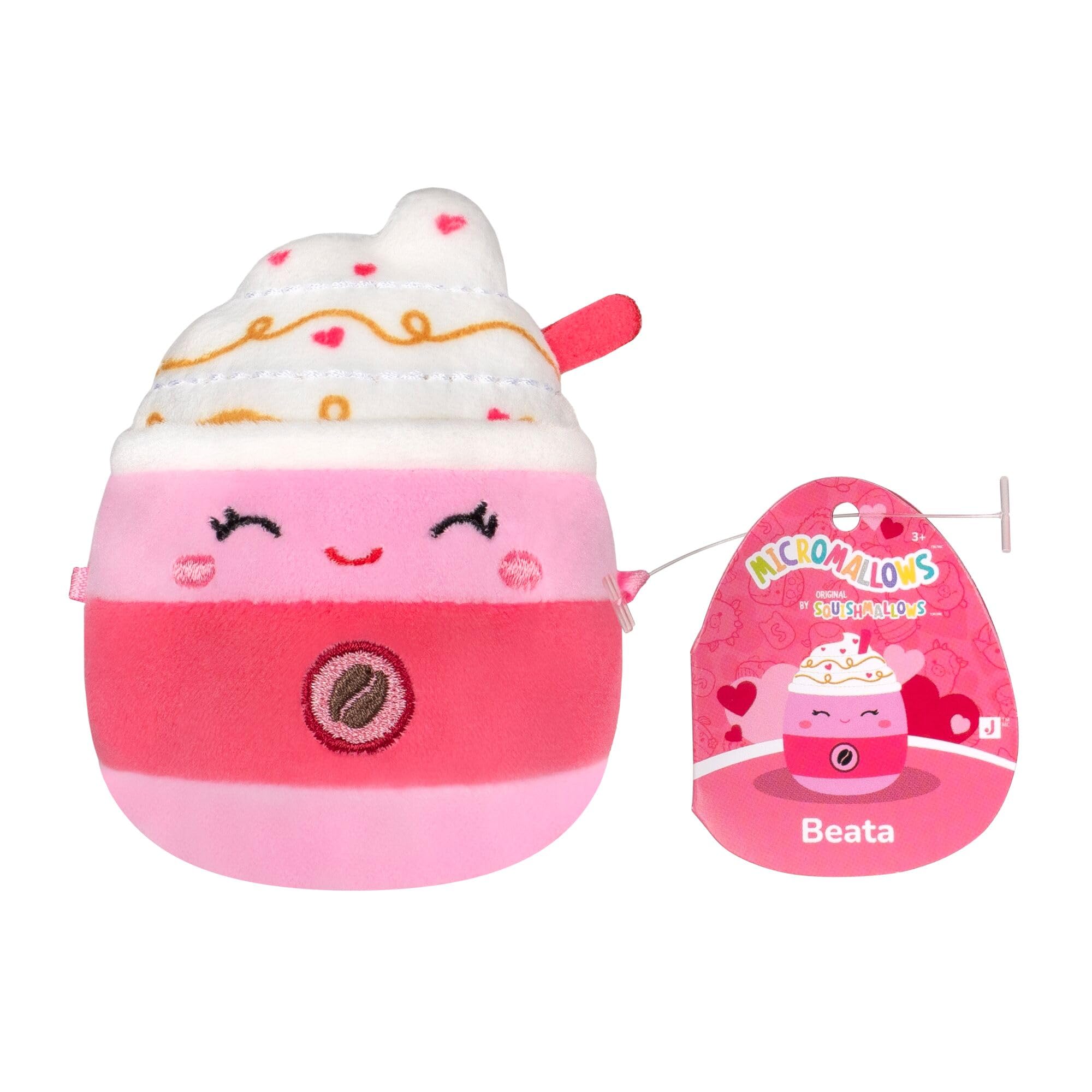 Squishmallows Valentine’s Day Micromallows Bouquet - 3 Pack, 2.5-inch Plush | Polyester 6