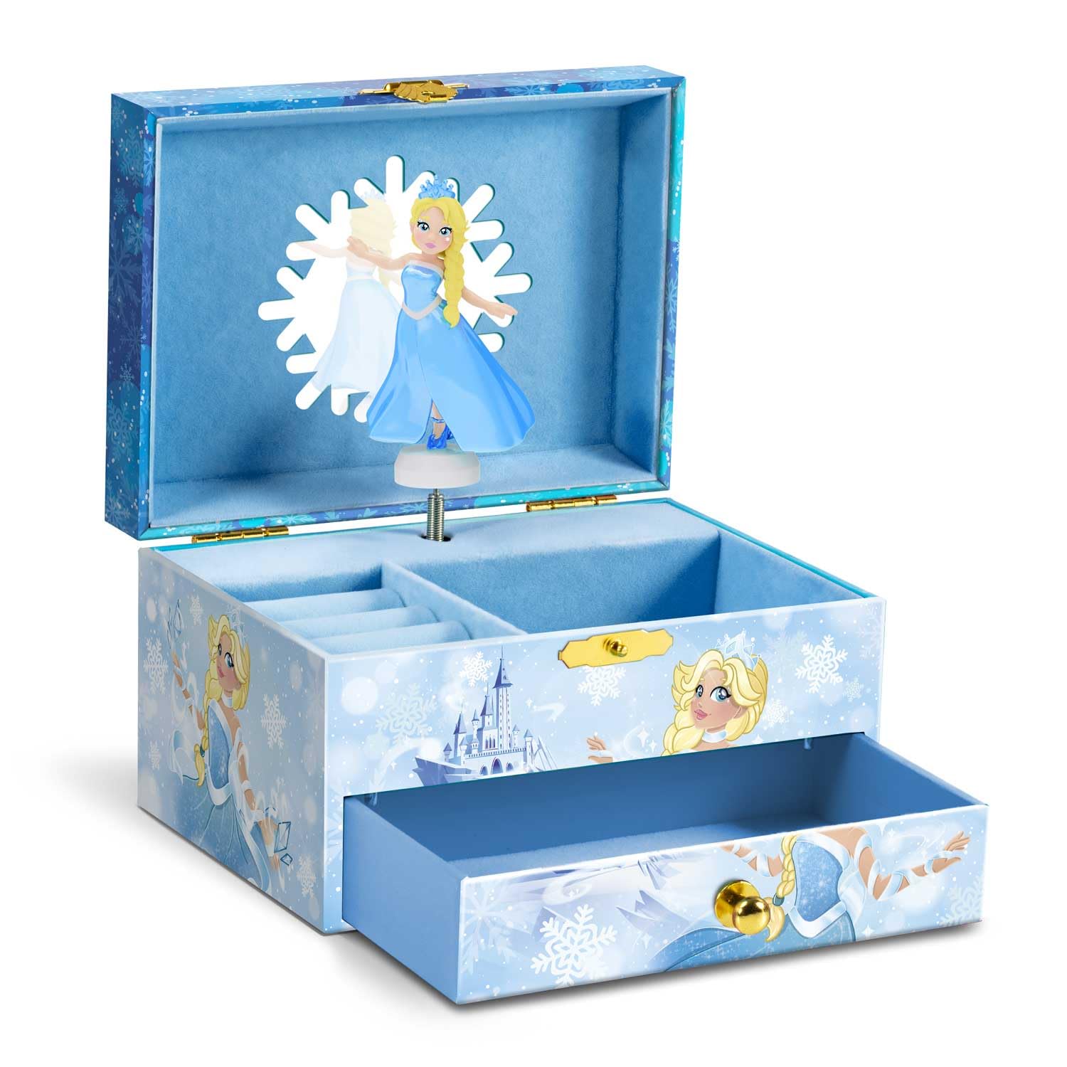 CRAZE Music Box Princess - Musical Jewellery Box with Spinning Ballerina, Mirror & Secret Drawer