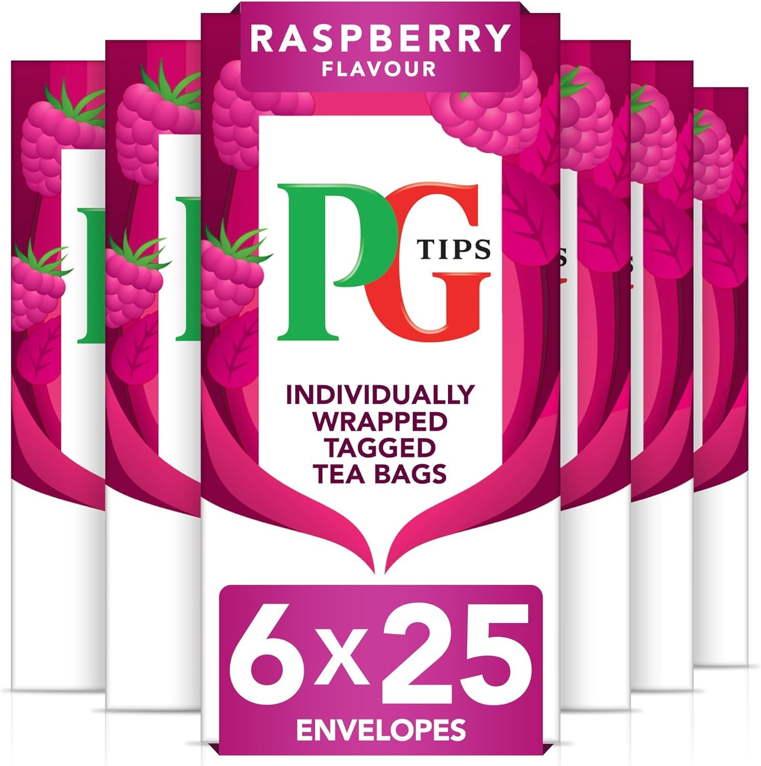 PG Tips - Raspberry Leaf Tea Bags, 150 Individually Wrapped Biodegradable Tea Bags 1