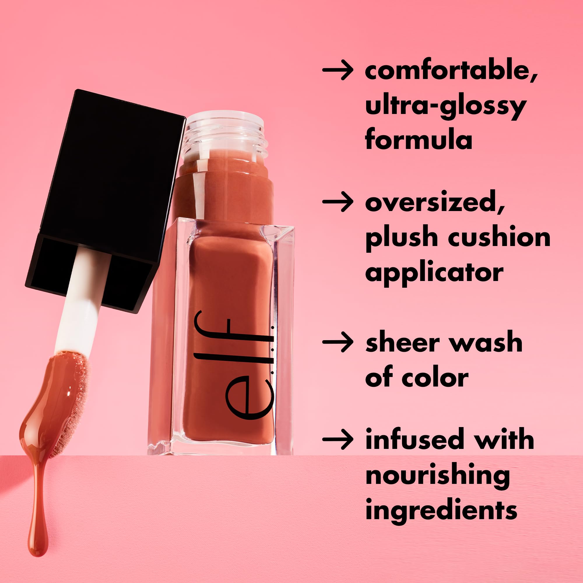 e.l.f. Glow Reviver Lip Oil - Tinted Lip Oil for High-Shine Finish (7.6g) 8