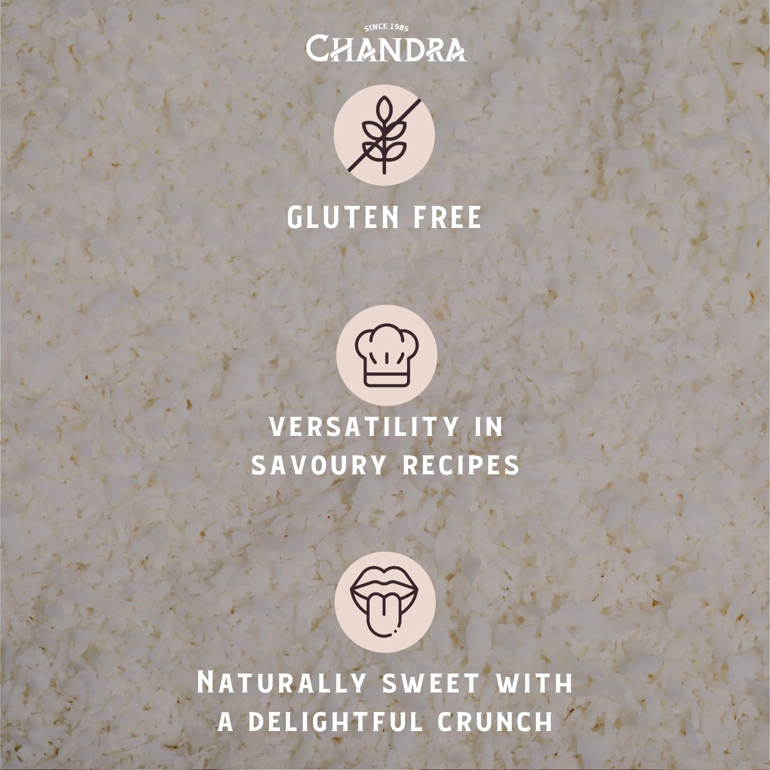 CHANDRA Desiccated Coconut Flakes - 1KG Low-GI, Gluten-Free, Vegan | Keto & Paleo Friendly 5