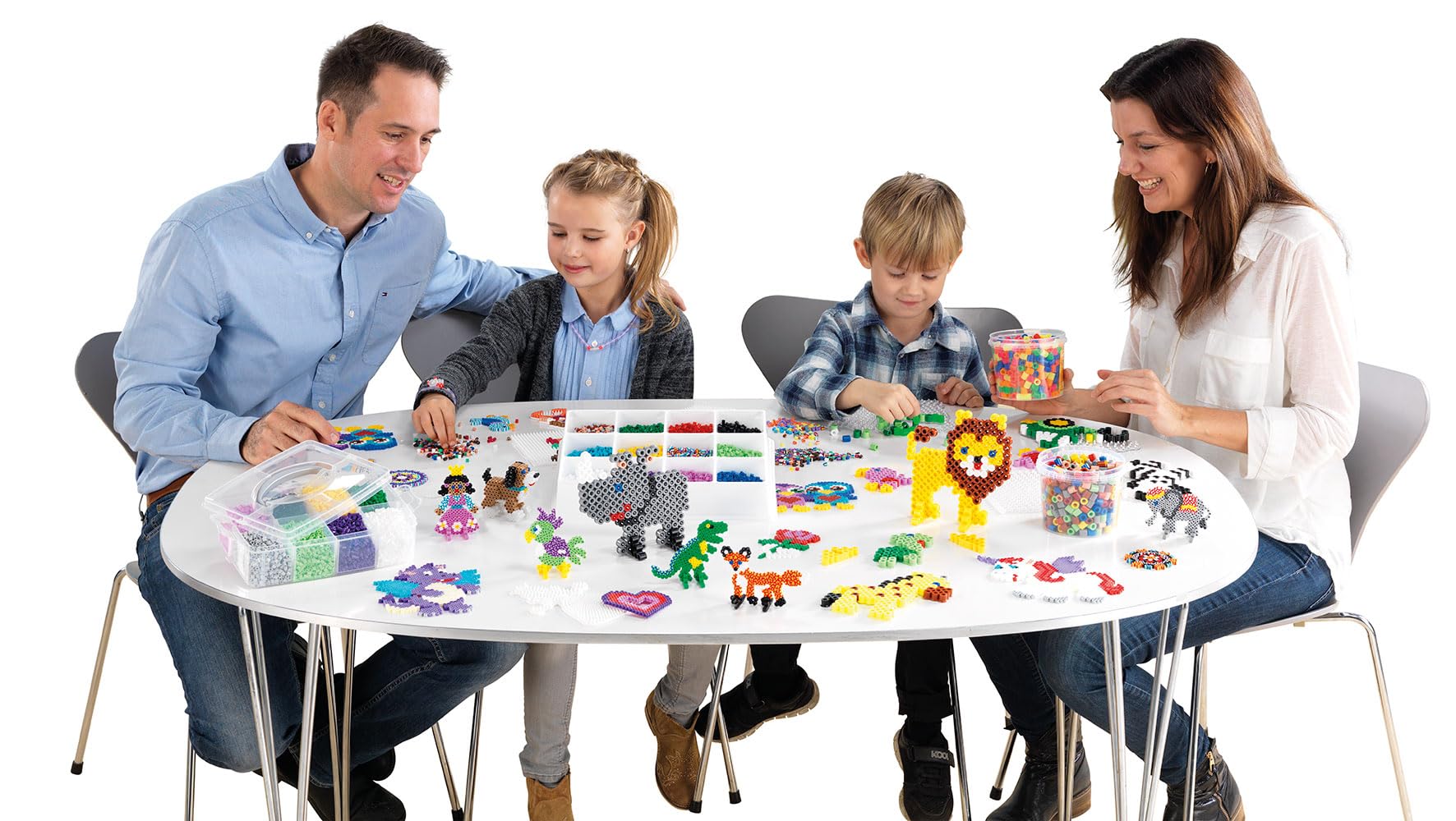 Hama Midi Beads - Red Plastic Craft Beads | 1000 Pieces | Ages 5+ 4