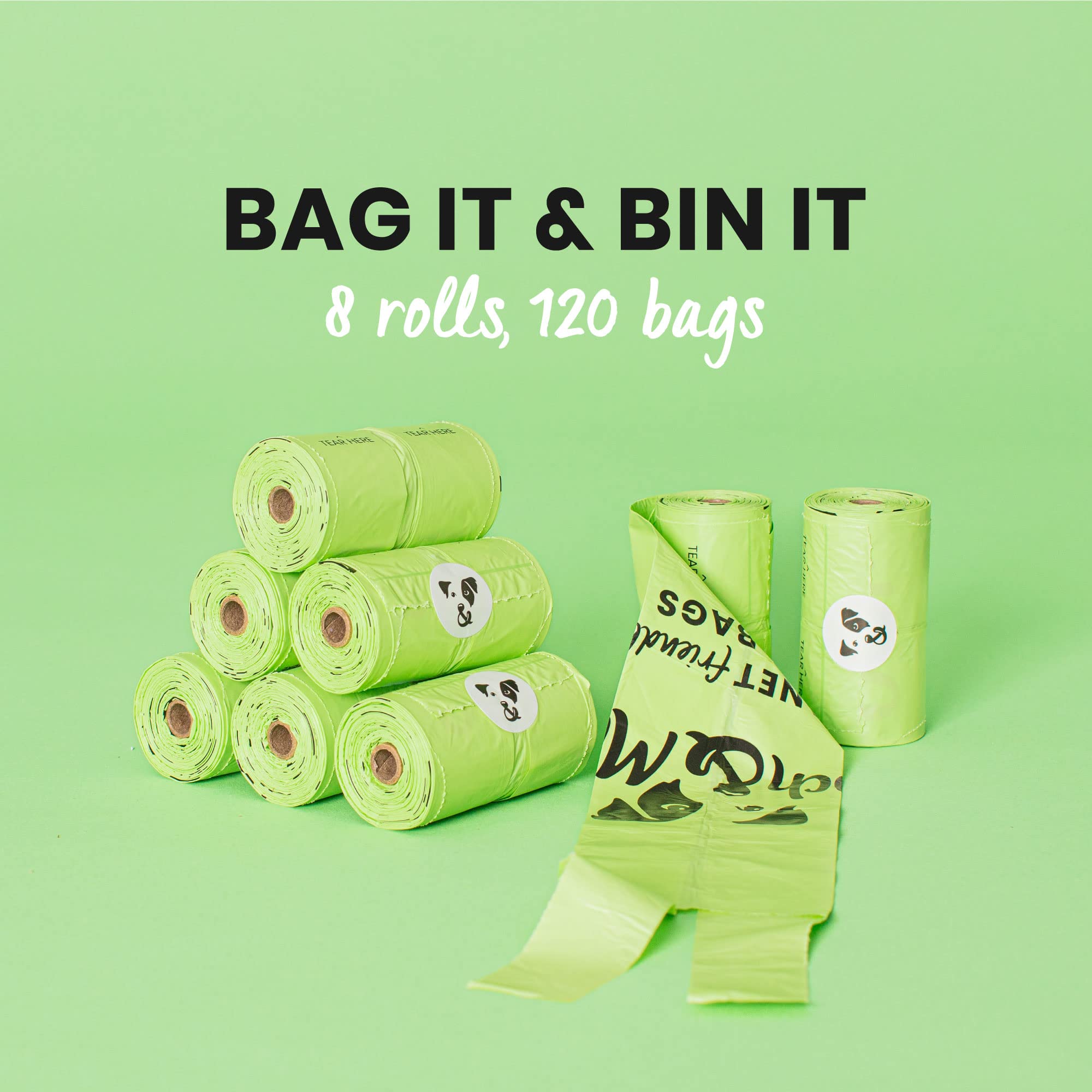 Pooch & Mutt Dog Poo Bags - 100% Leak Proof, Extra Thick, Recyclable Waste Bags | 40 Count 3
