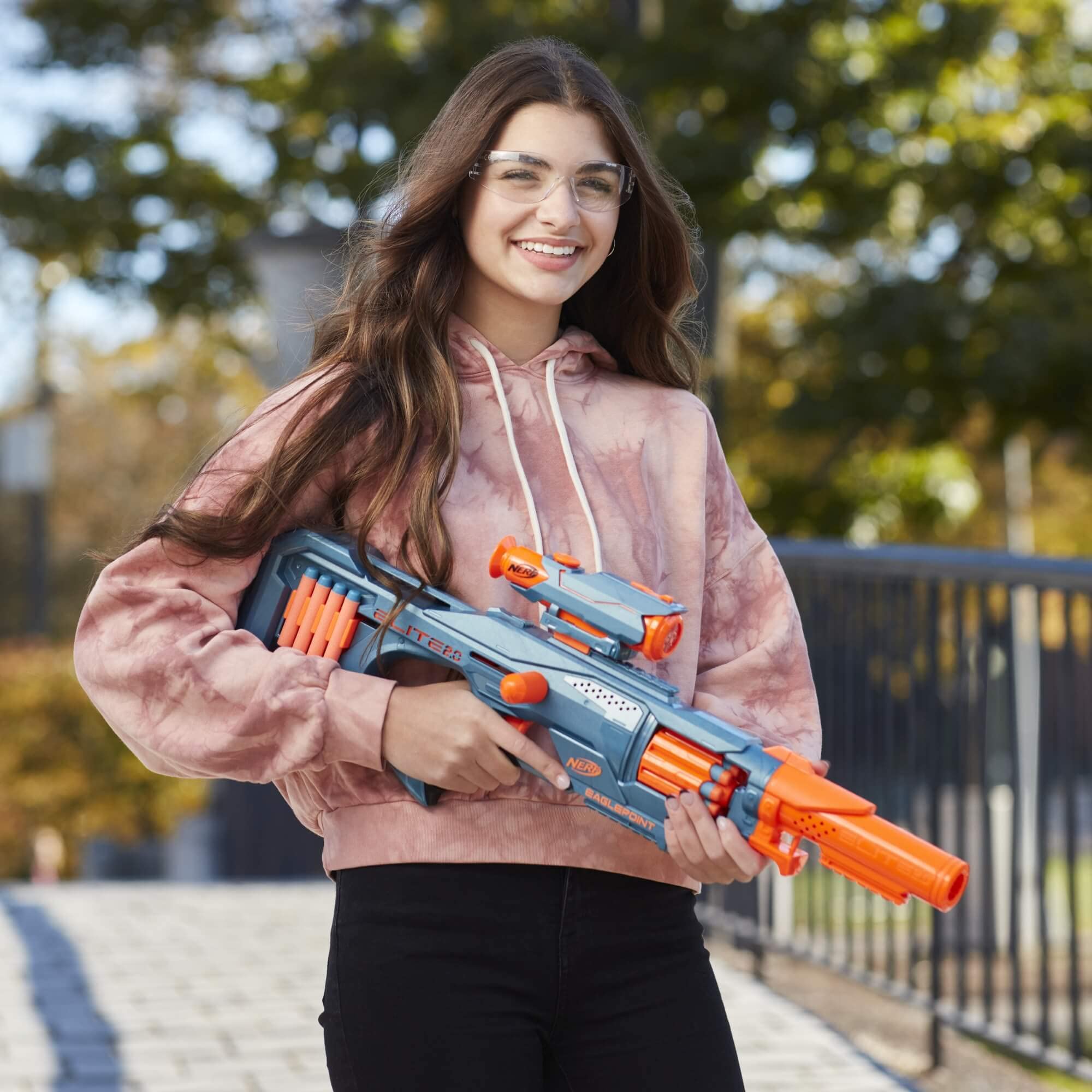 Nerf Elite 2.0 Eaglepoint RD-8 Blaster - 8-Dart Drum, Detachable Scope, 16 Darts, Bolt Action 4