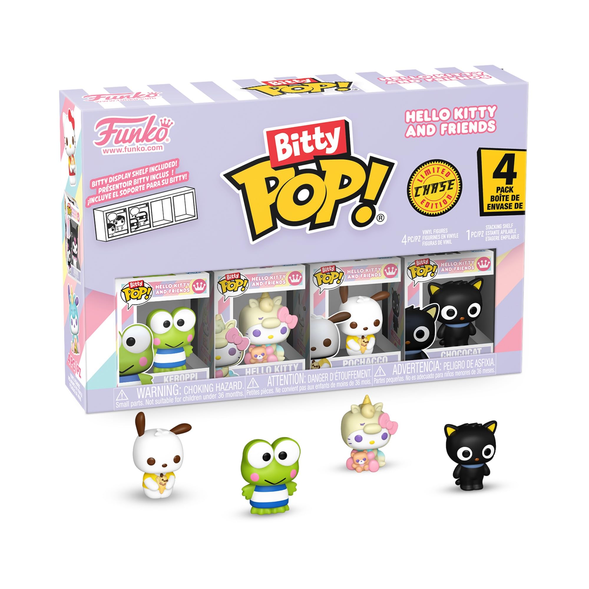 Funko Bitty Pop! Sanrio Keroppi 4PK with Surprise Mystery Mini Figure | Vinyl | 0.9-inch 2