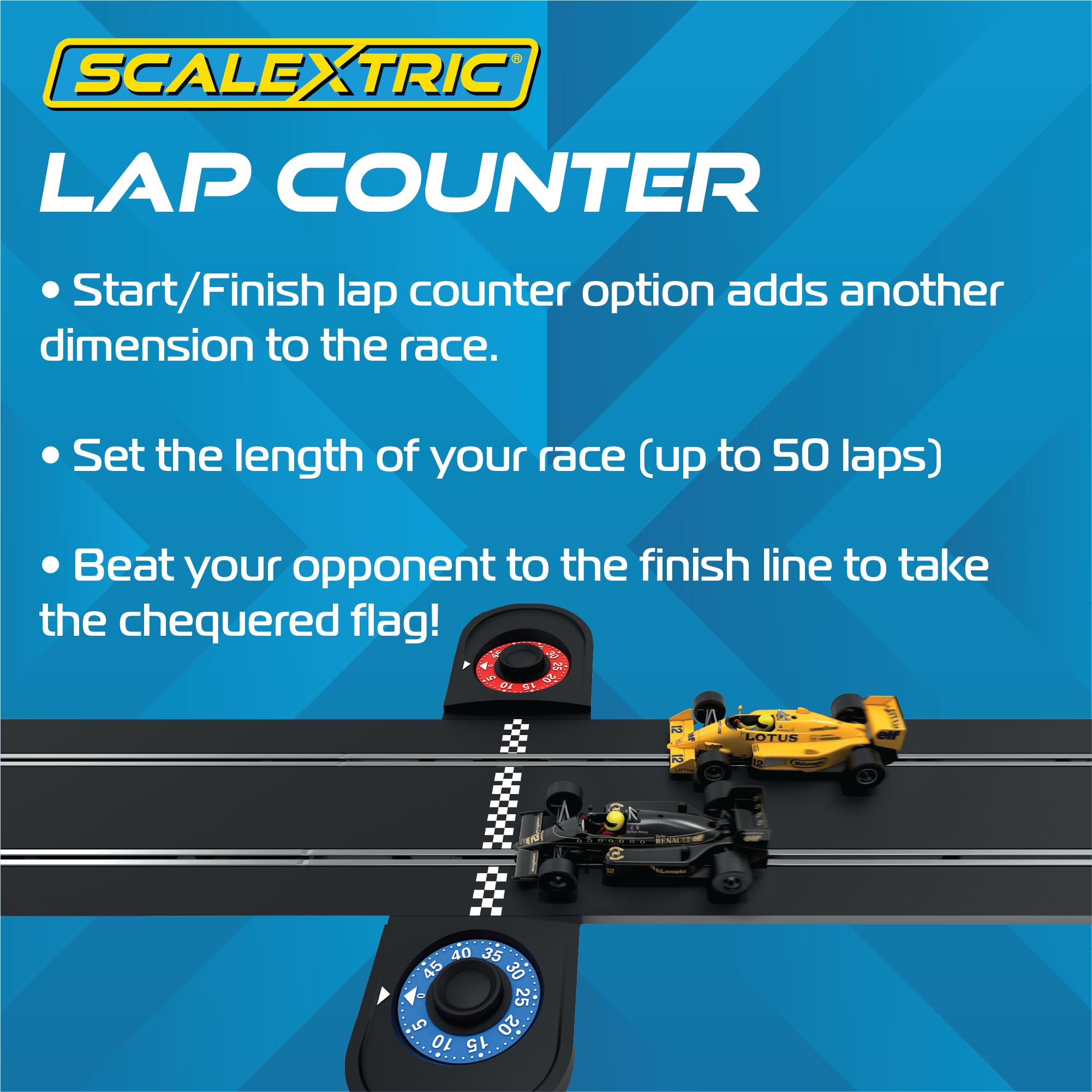 Scalextric 1980s Grand Prix Speed Track Starter Set | Ages 5+ | Includes 2 Lotus Cars 5