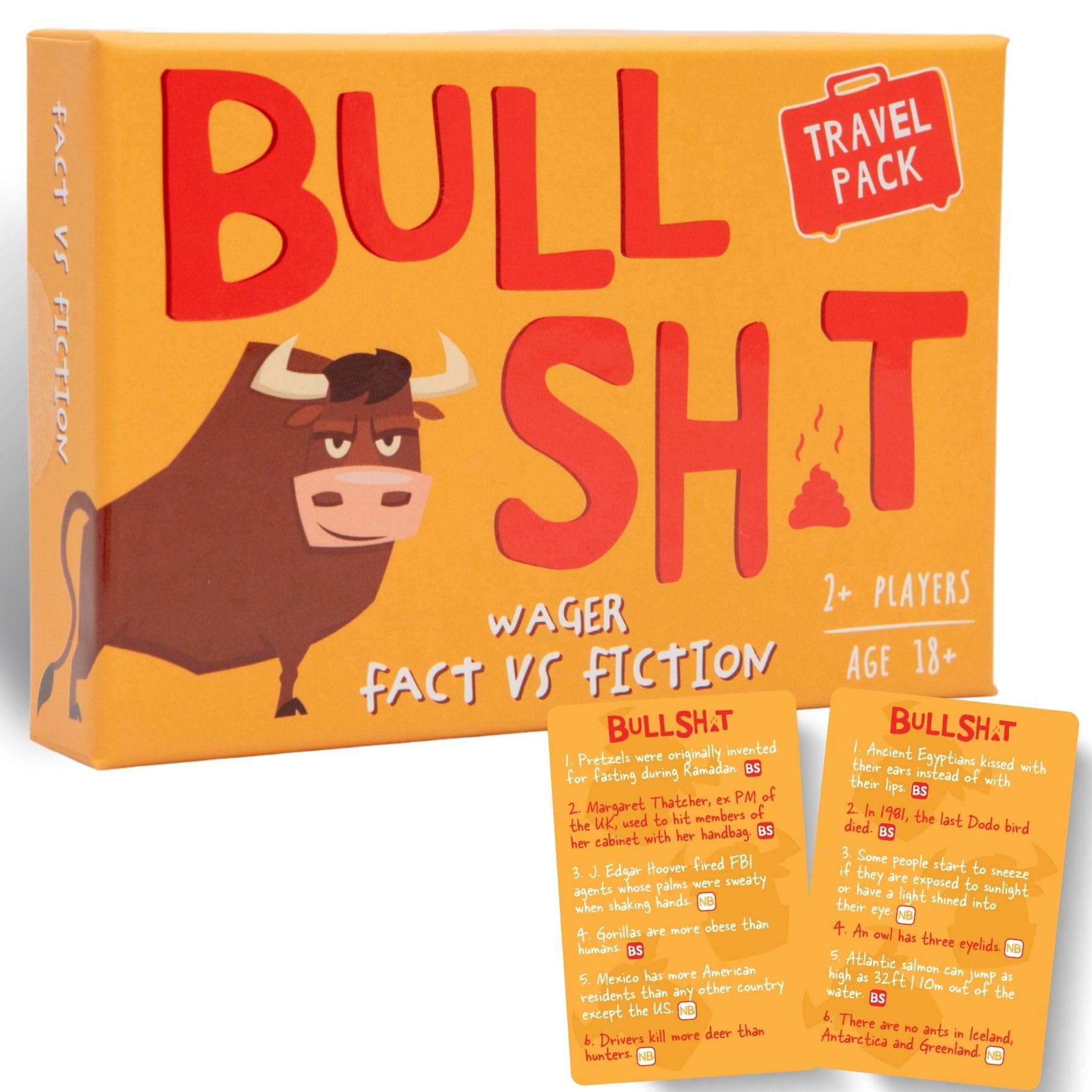 Boxer Gifts Bullsh*t Funny Drinking Game for Adults | Card Game | 2+ Players | English