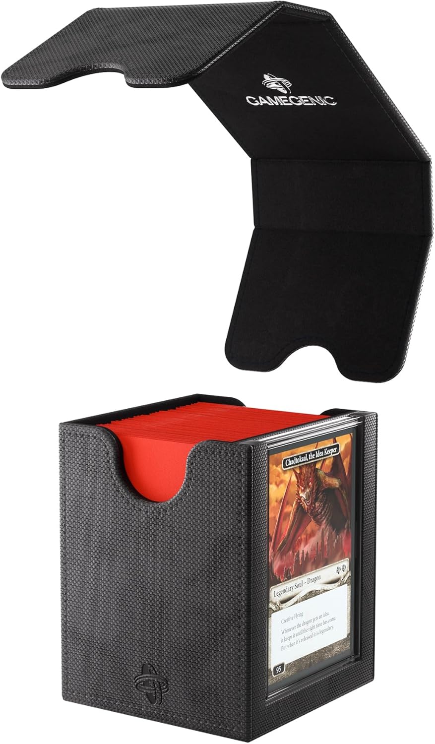 Gamegenic Magic: The Gathering Commander Squire Plus 100+ XL Deck Box Green 2