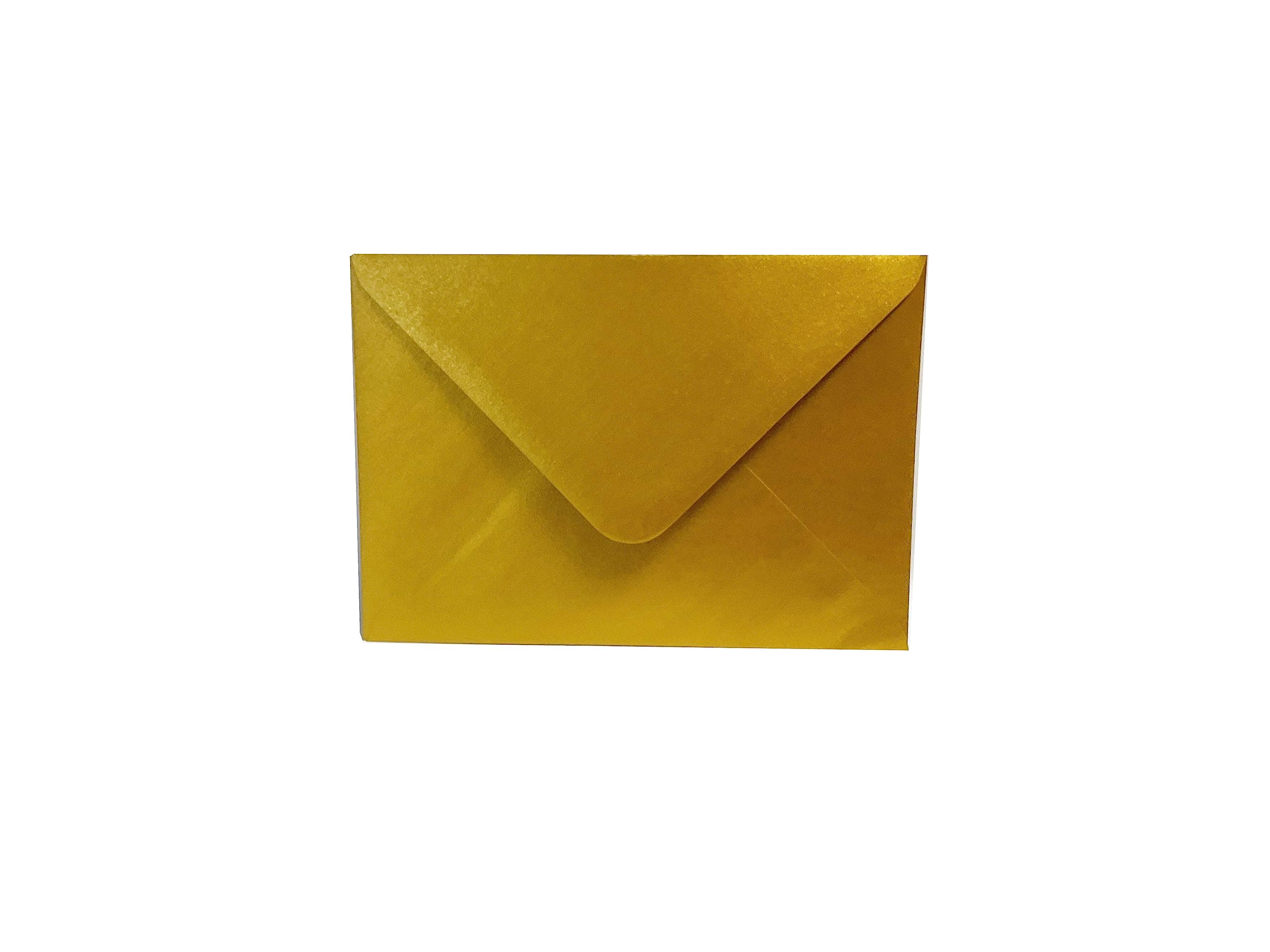 Craft UK Centura Pearl C6 Gold Envelopes (50 Pack) - Pearlescent Finish | Made in UK 1