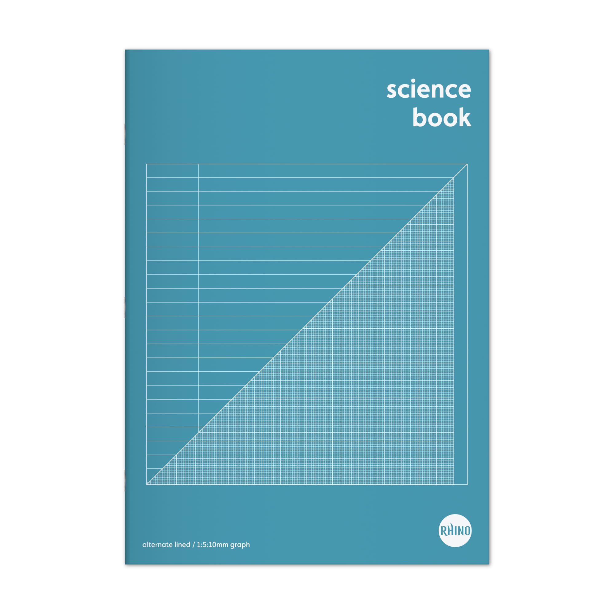 Rhino A4 Science Exercise Book - 64 Pages | 8mm Lined/Margin & 10mm Graph Ruling | 90gsm Paper 1