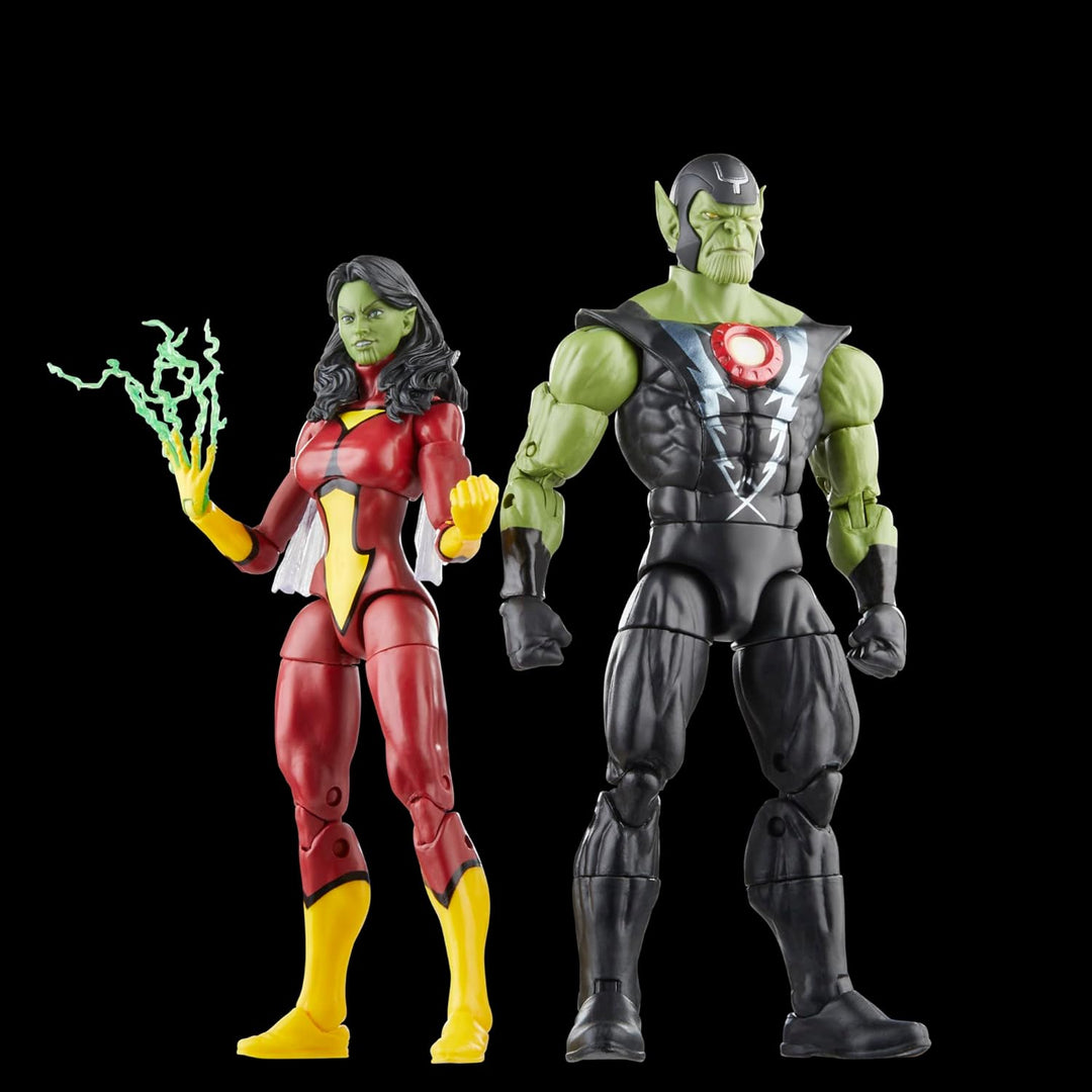 Hasbro Marvel Legends Series Avengers 60th Anniversary - Skrull Queen and Super-Skrull Action Figure Set (F7085)