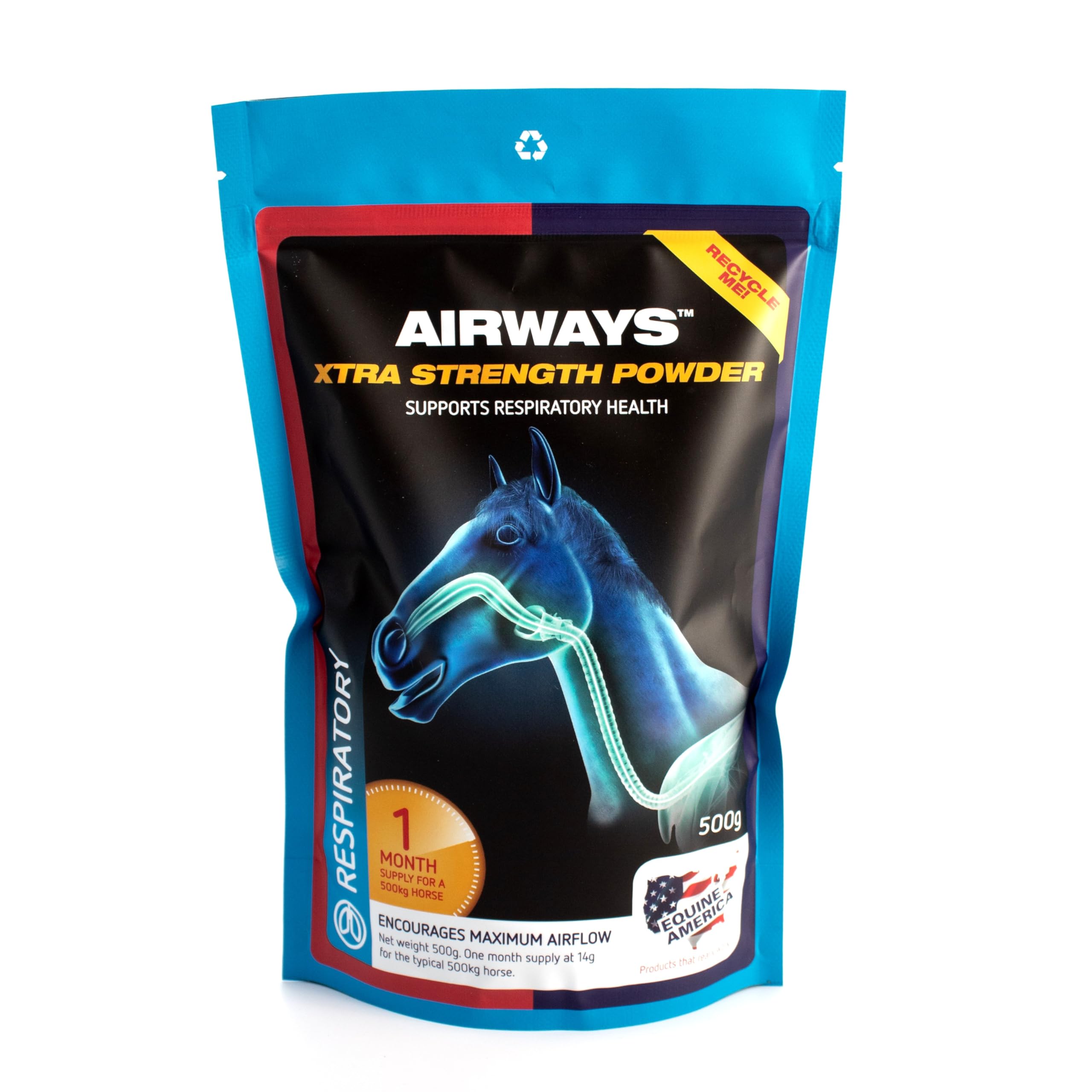 Equine America Airways Xtra Strength Premium Supplement for Horses & Ponies | 500 g 1