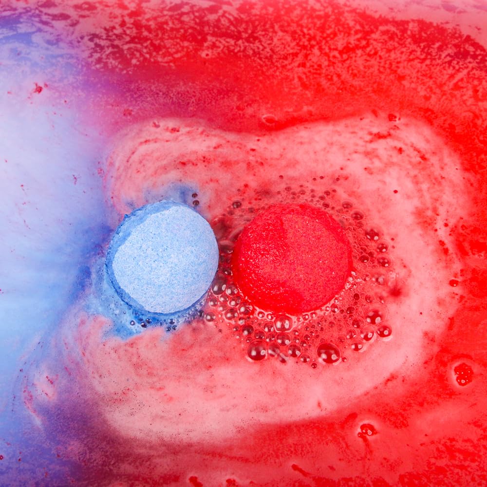 ZIMPLI Baff Bombz - 12 Pack Fizzing Bath Bombs | Moisturizing & Fruity Scents | Vegan Friendly