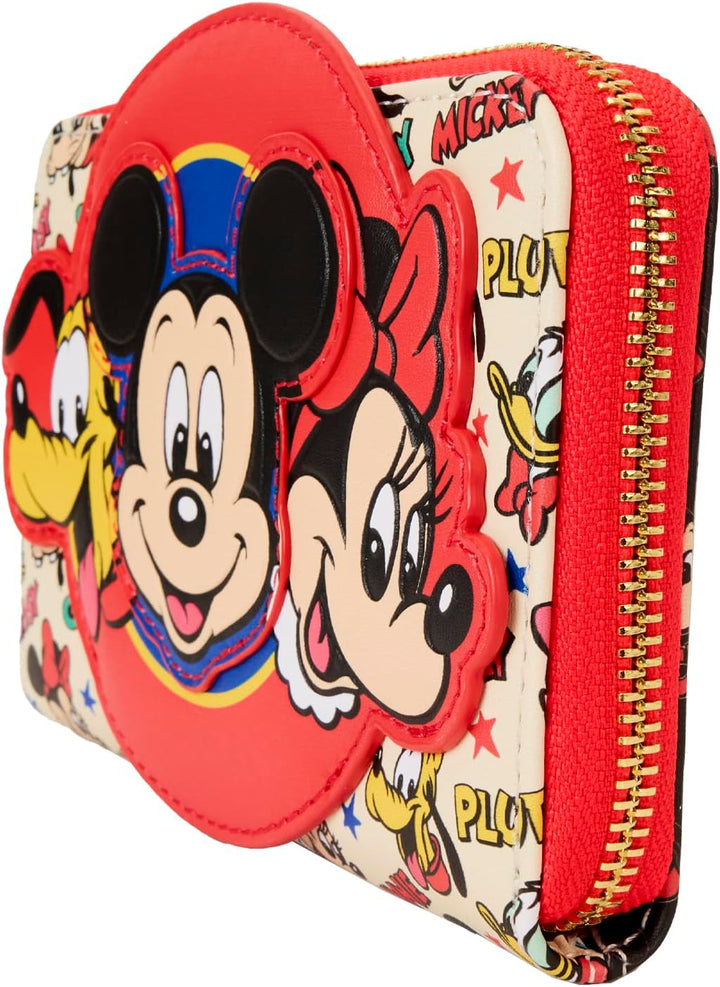 Loungefly Disney Mickey and Friends Classic Zip Around Wallet (WDWA3179)