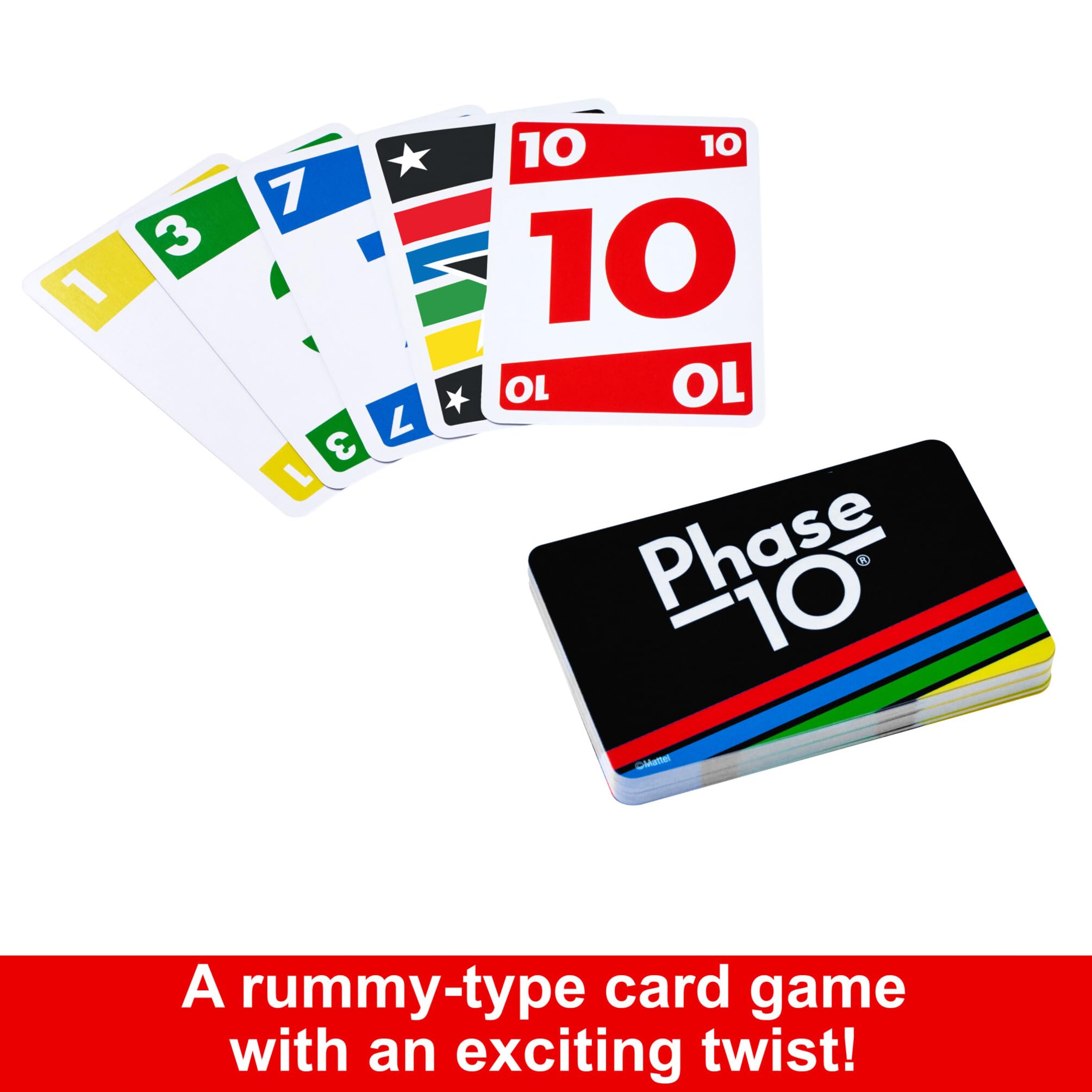 Phase 10 Card Game - Rummy-like Game with 10 Phases | 108 Cards | Ages 7+ | 2-6 Players 4