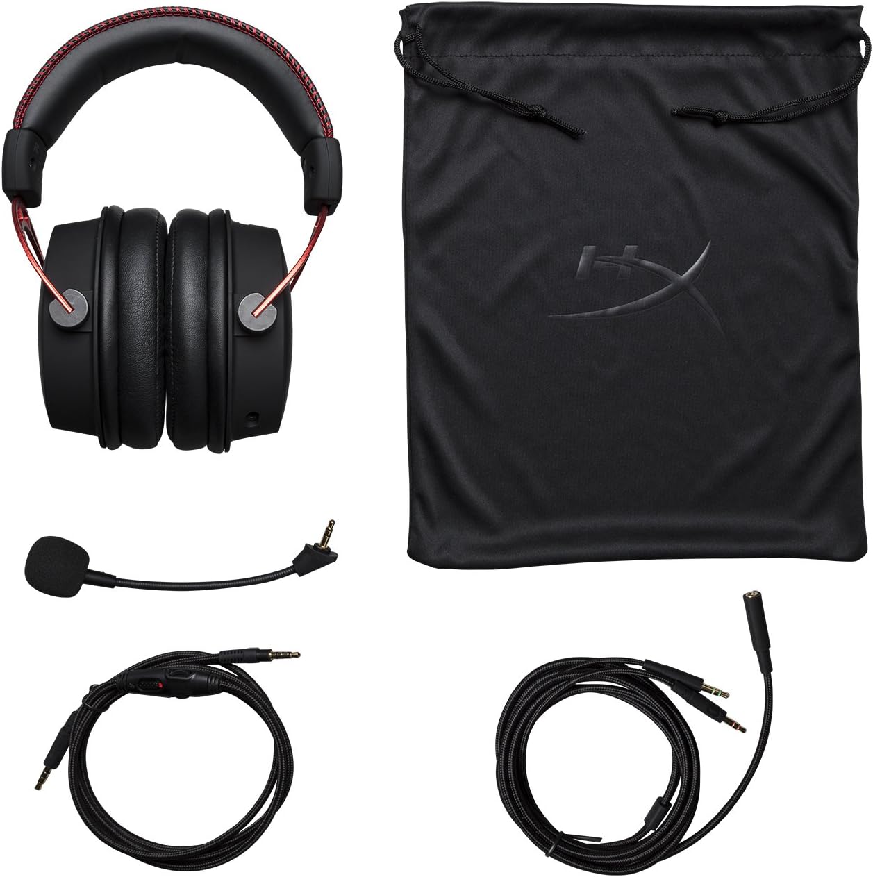 HyperX Cloud Alpha Gaming Headset with Dual Chamber Drivers, Detachable Noise-Cancellation Mic, Compatible with PS5, Xbox Series X|S, PC 7