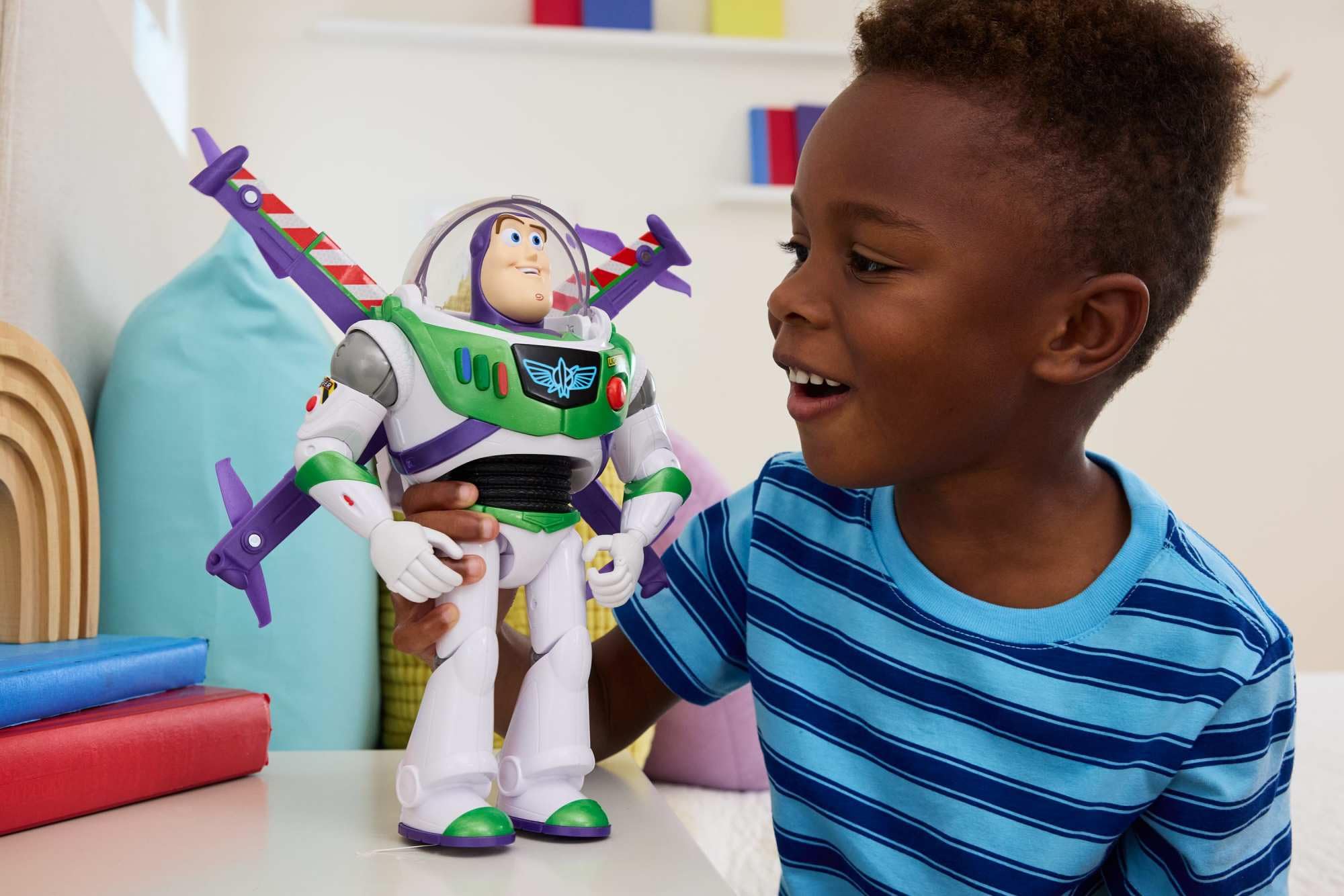 Mattel Toy Story 5 Buzz Lightyear Action Figure - 12" Flight Mode Hi-Tech | 35+ Sounds & Phrases | Ages 3+
