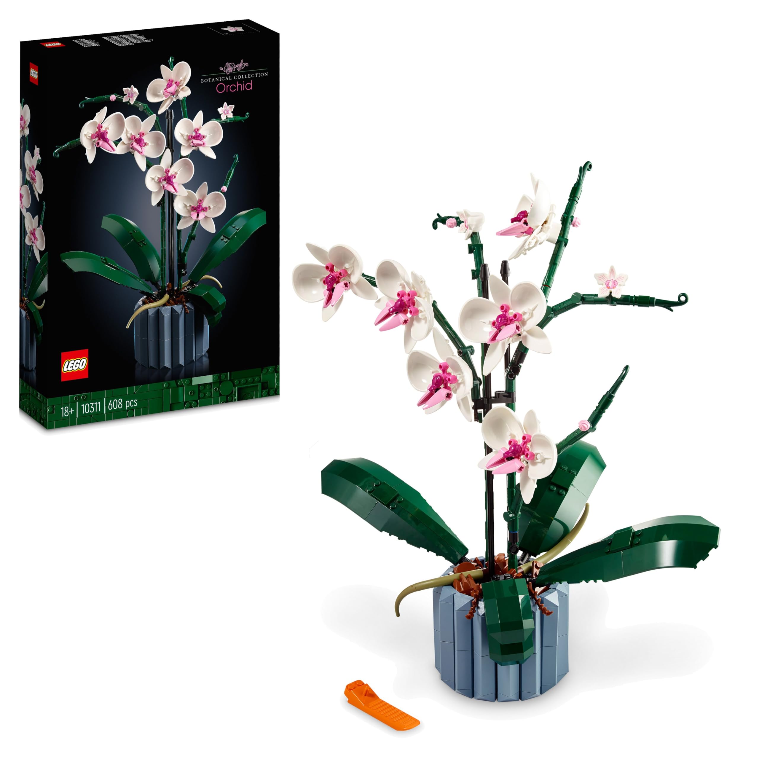 LEGO 10311 Icons Orchid Artificial Plant Building Set | 608 Pieces | Age 18+