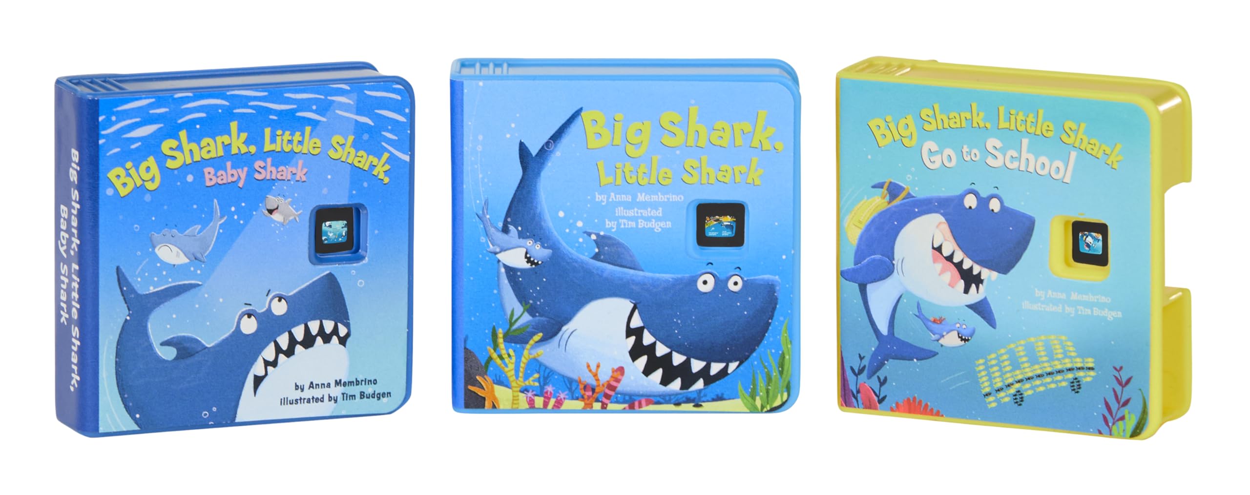 little tikes Story Dream Machine Collection - The Big Shark, Little Shark Storytime Books & Audio Play Character | Ages 3+ 4
