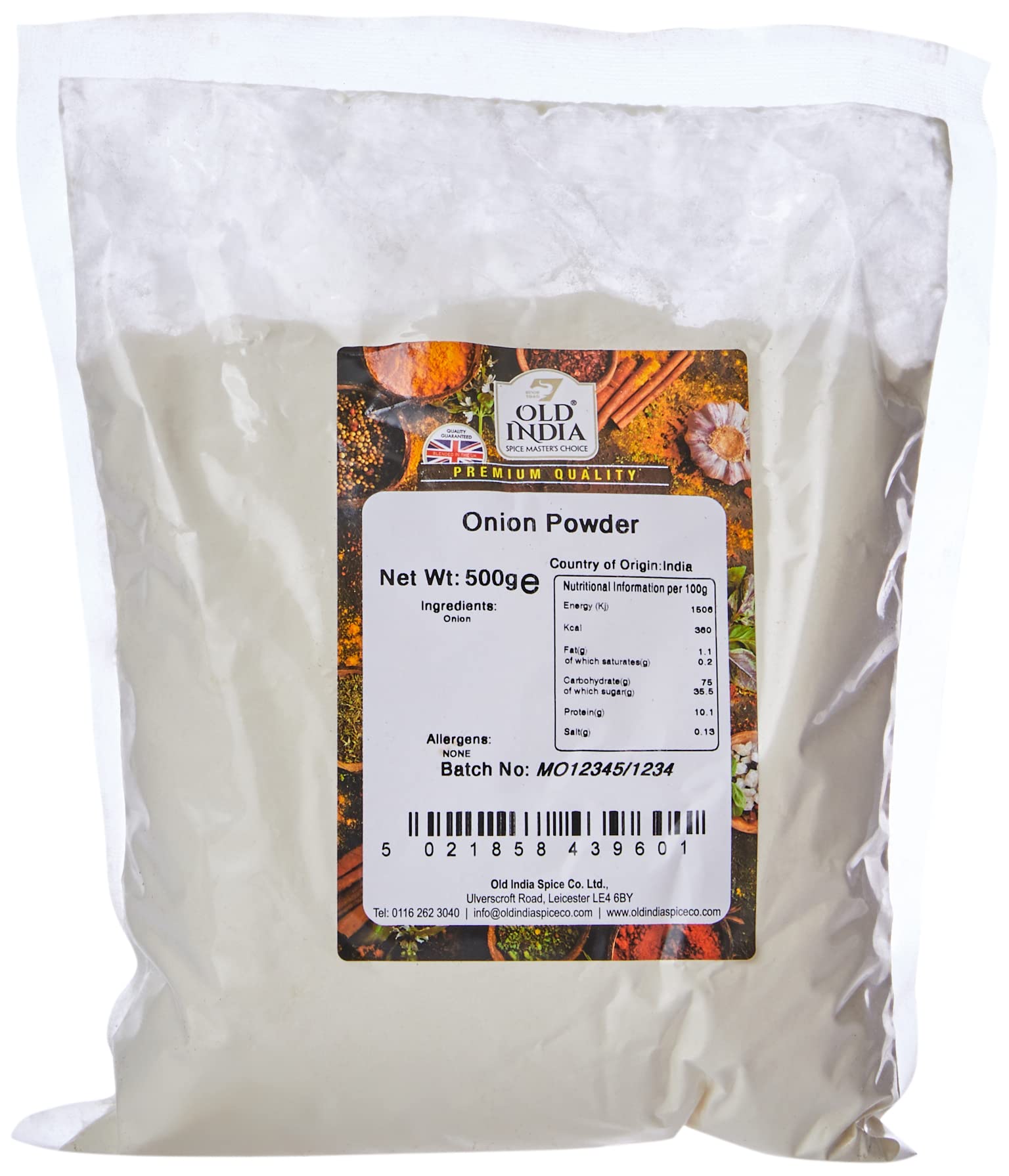 Old India Onion Powder - 100% Natural & Additive Free | 500g Pack