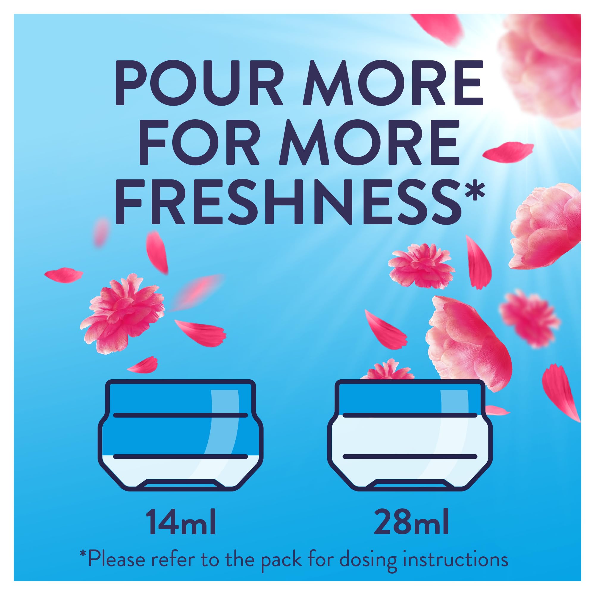 Lenor Outdoorable Liquid Fabric Softener - Floral Fresh Scent | 105 Washes | 1.47L 6