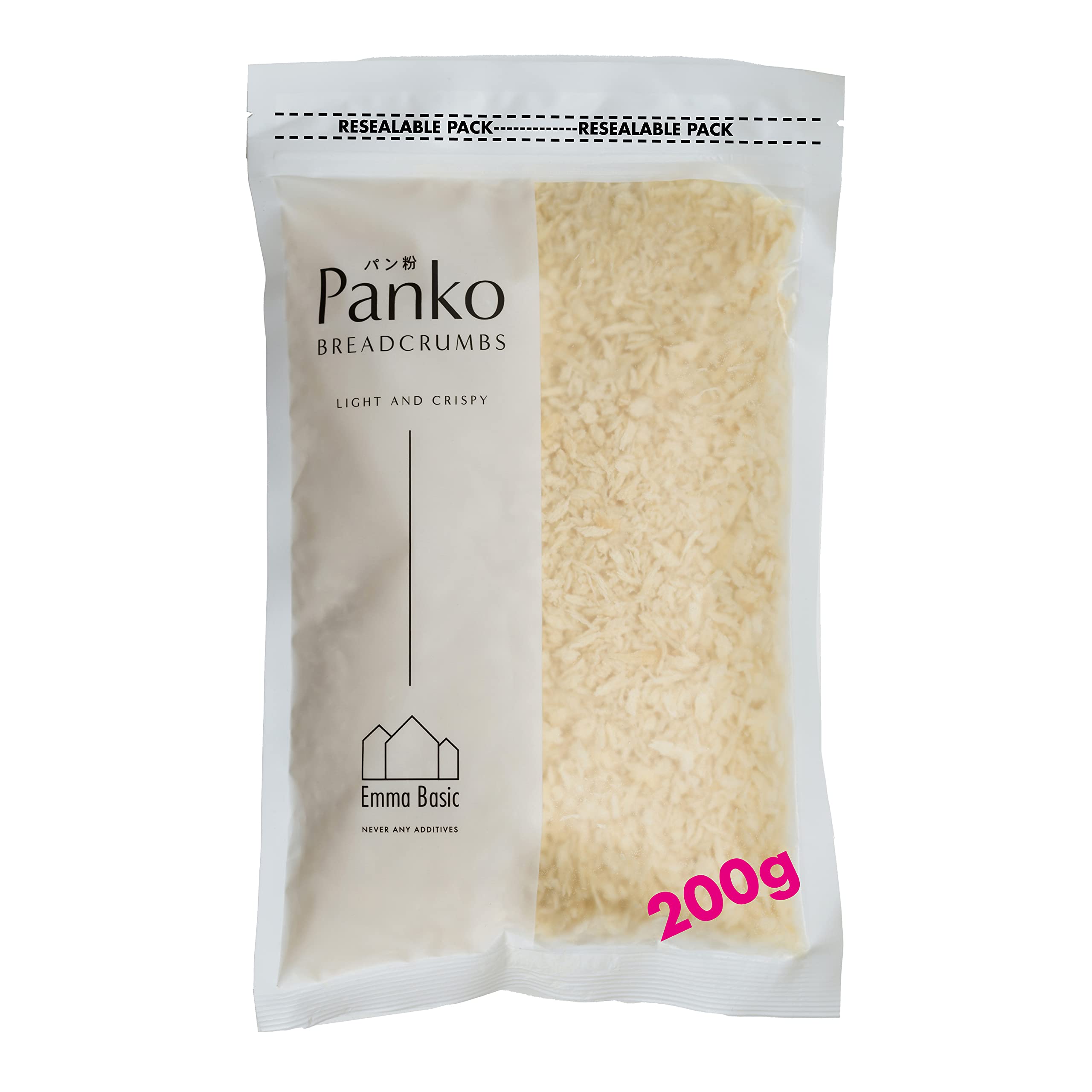 Emma Basic Panko Breadcrumbs - Long Needle Shape, Additive-Free | 200g Bag