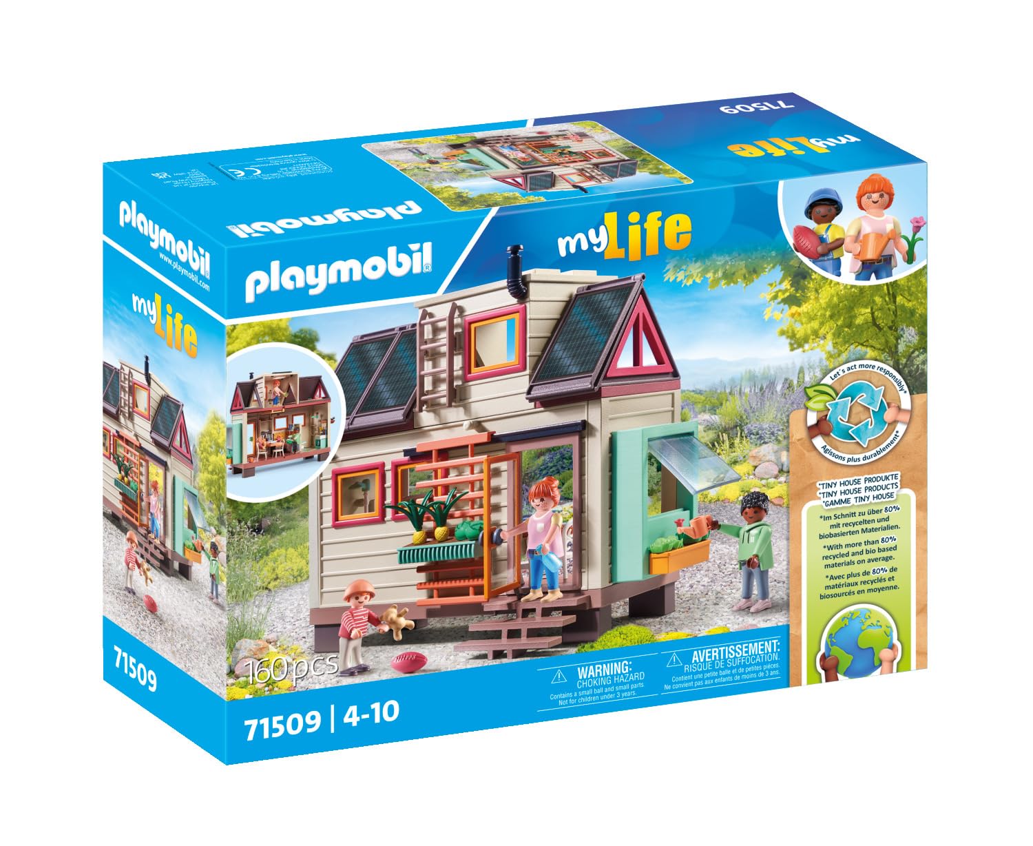 Playmobil Tiny House Playset - 160-Piece Detailed Home with Figures & Accessories for Ages 4+ 9